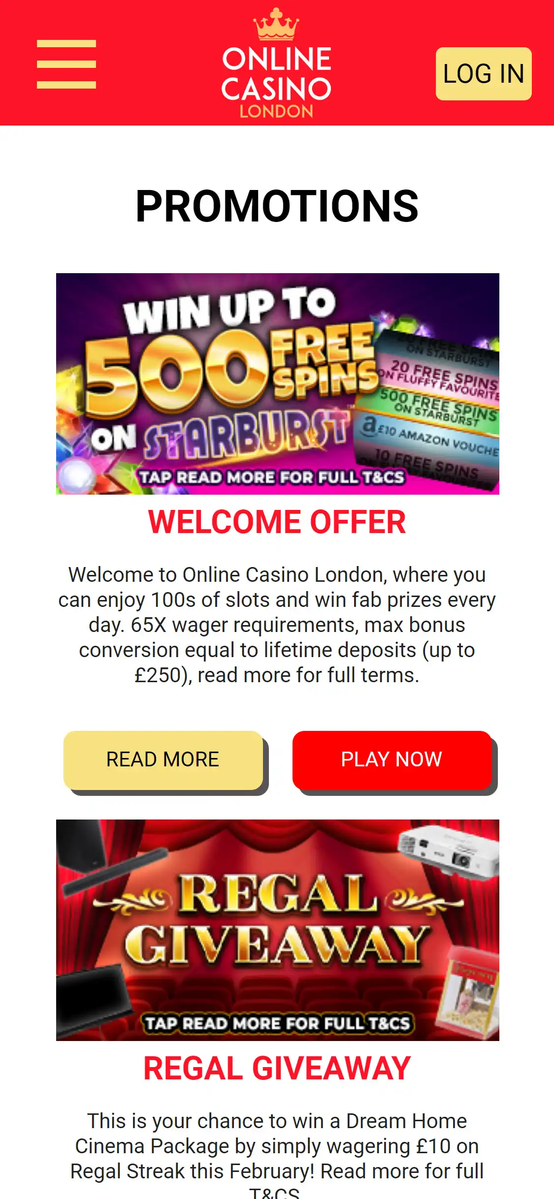 Online Casino London Mobile No Deposit Bonus Review