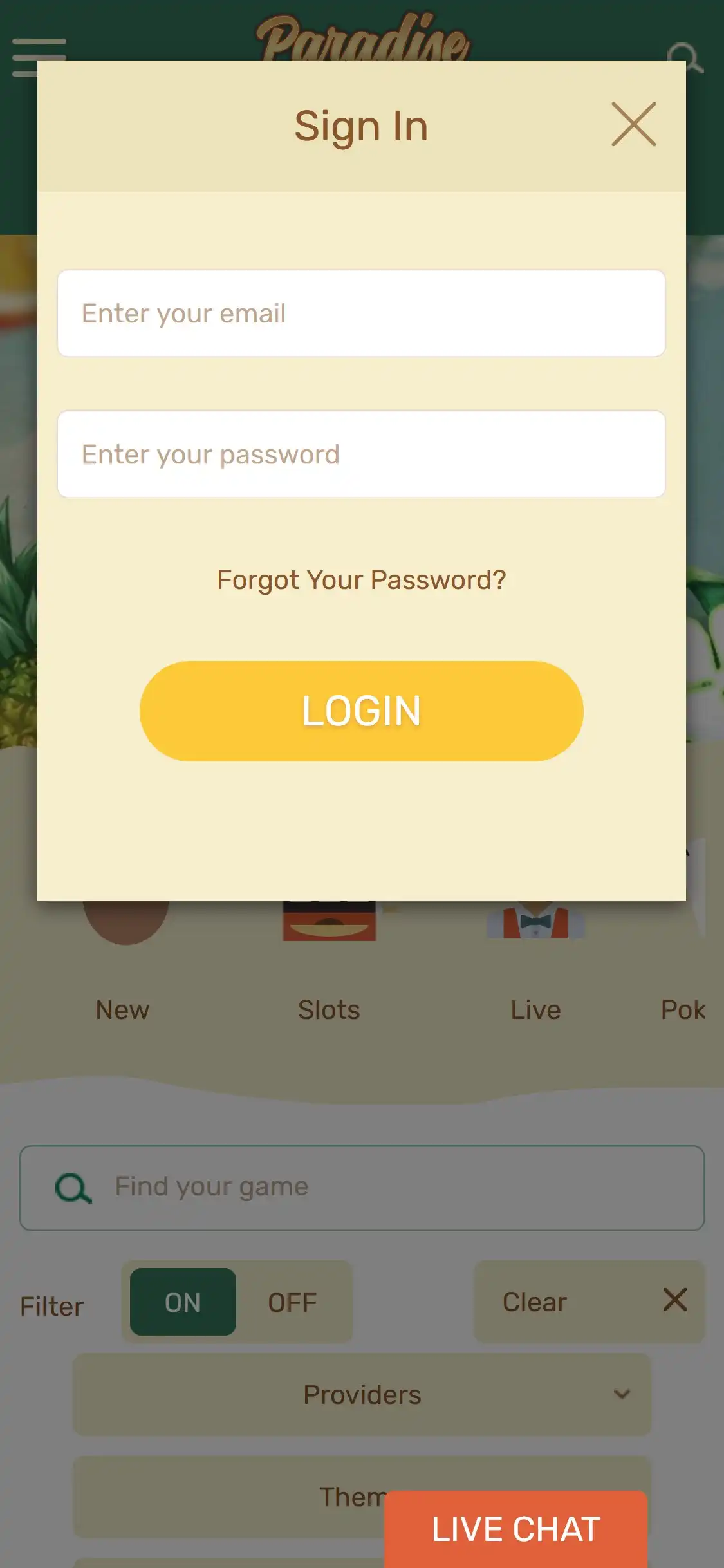 Paradise Casino Mobile Login Review