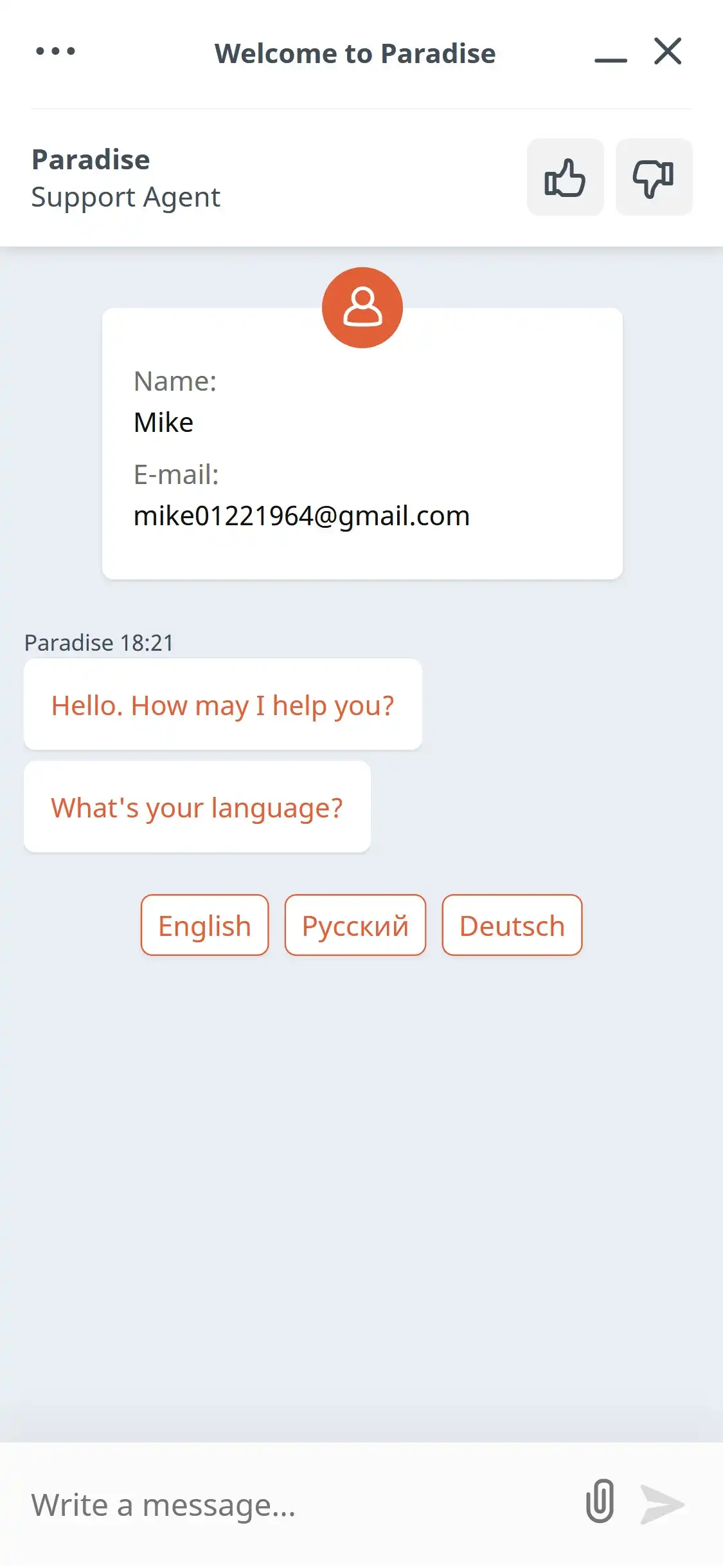 Paradise Casino Mobile Support Review