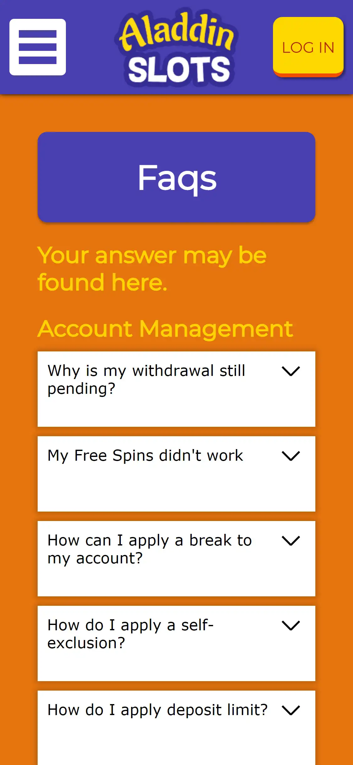 Payday Slots Casino Mobile Support Review