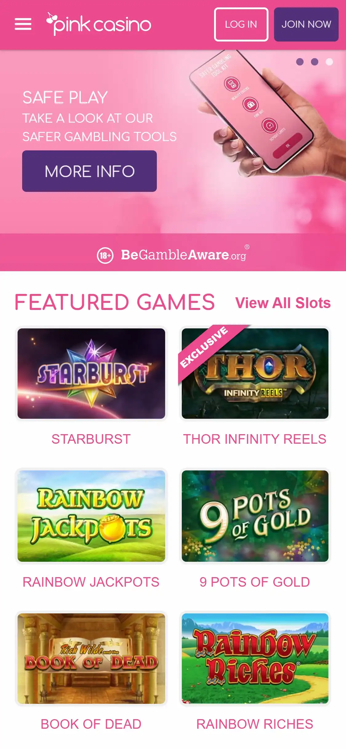 Pink Casino UK Mobile Review