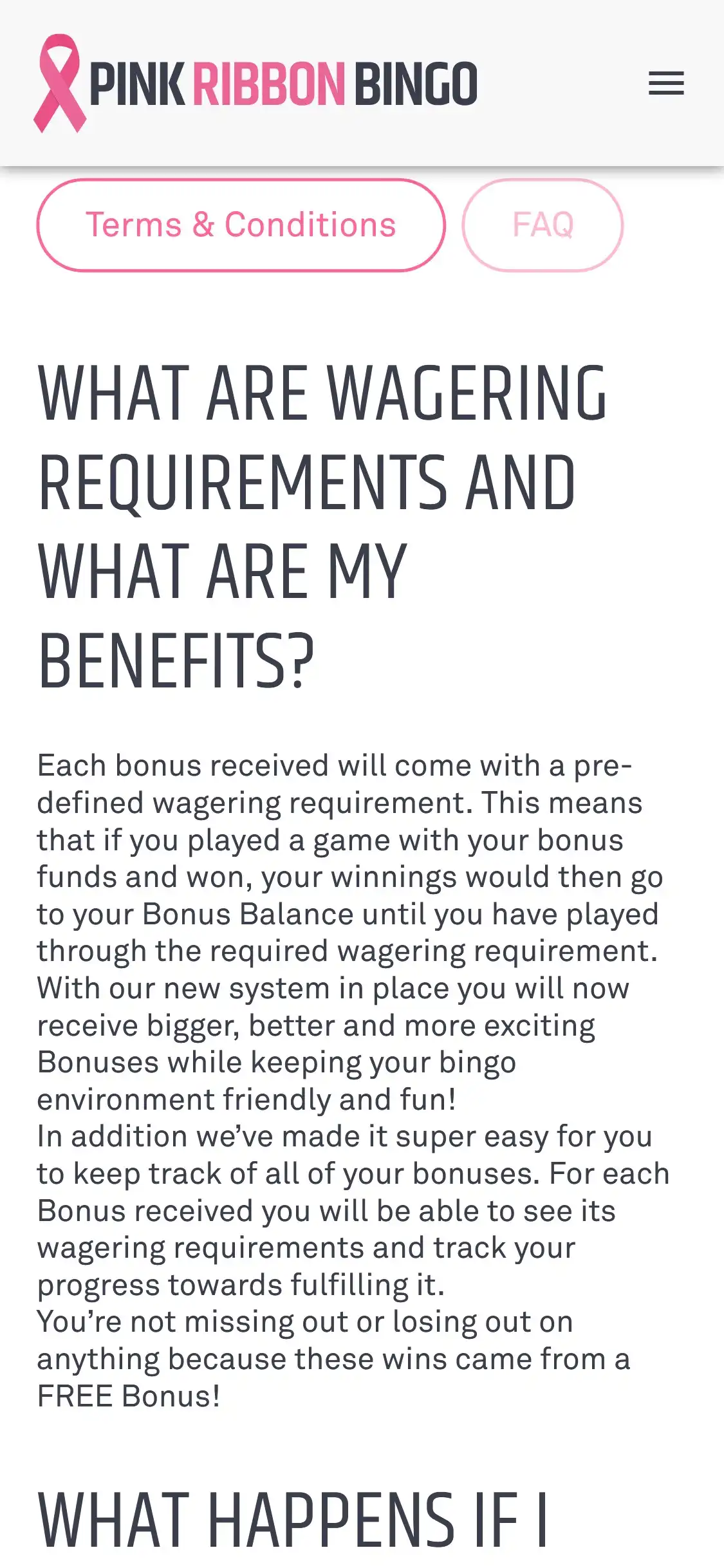 Pink Ribbon Bingo Casino Mobile Support Review