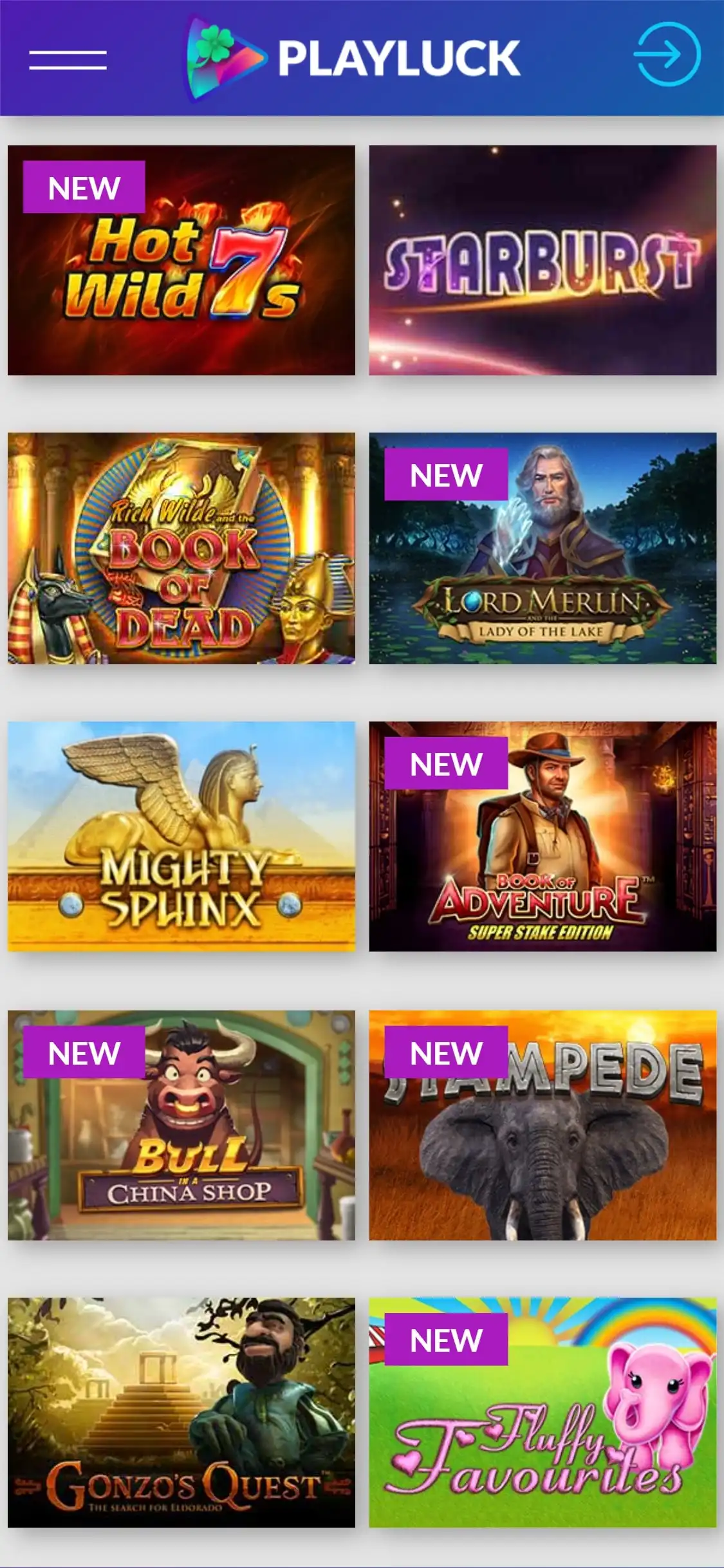 Playluck Casino Mobile Games Review