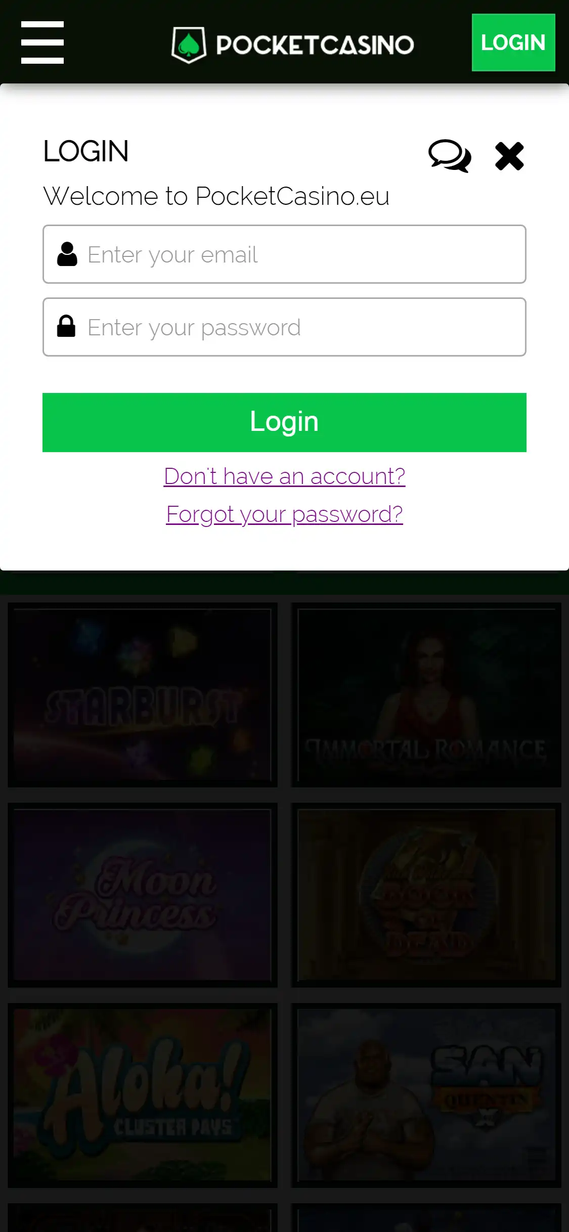 Pocket Casino Mobile Login Review
