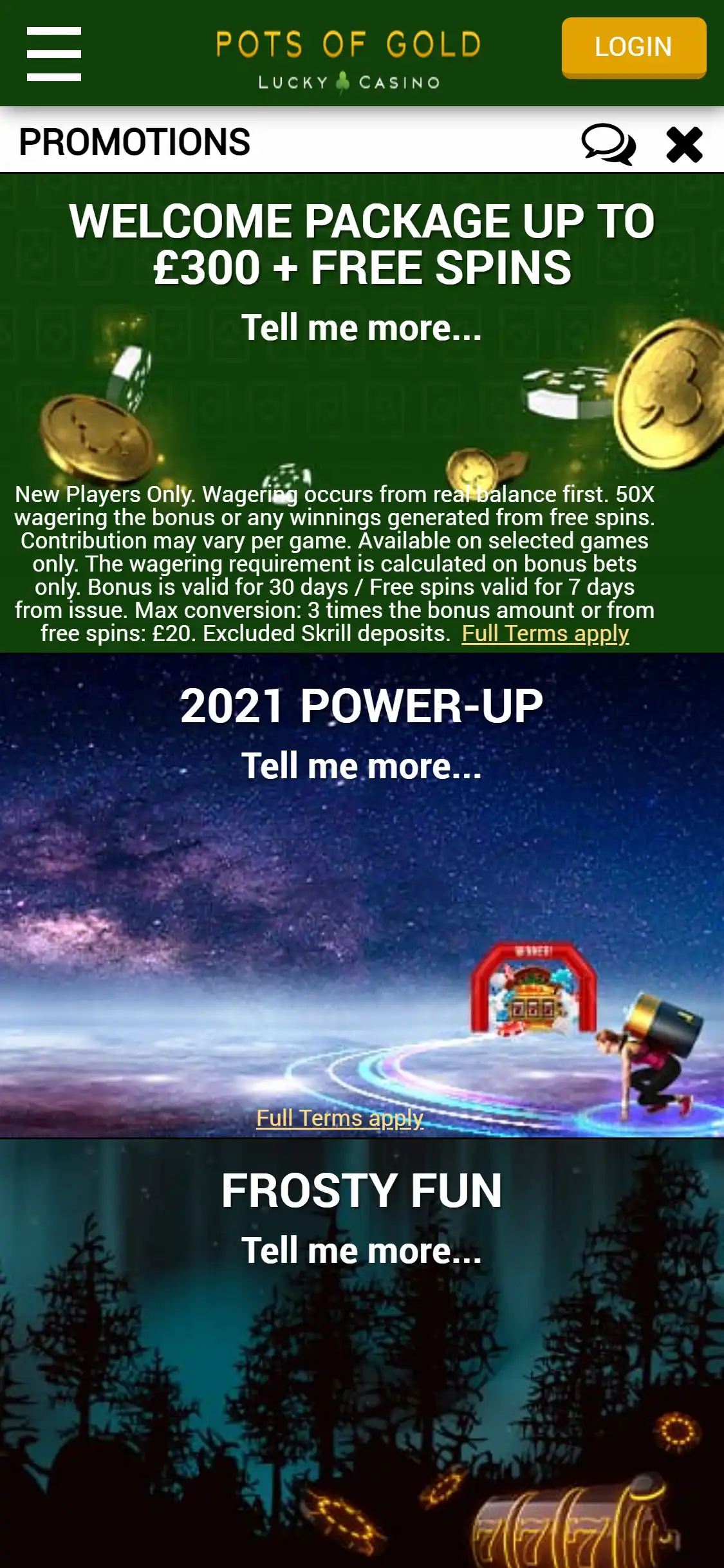 Pots Of Gold Casino Mobile No Deposit Bonus Review