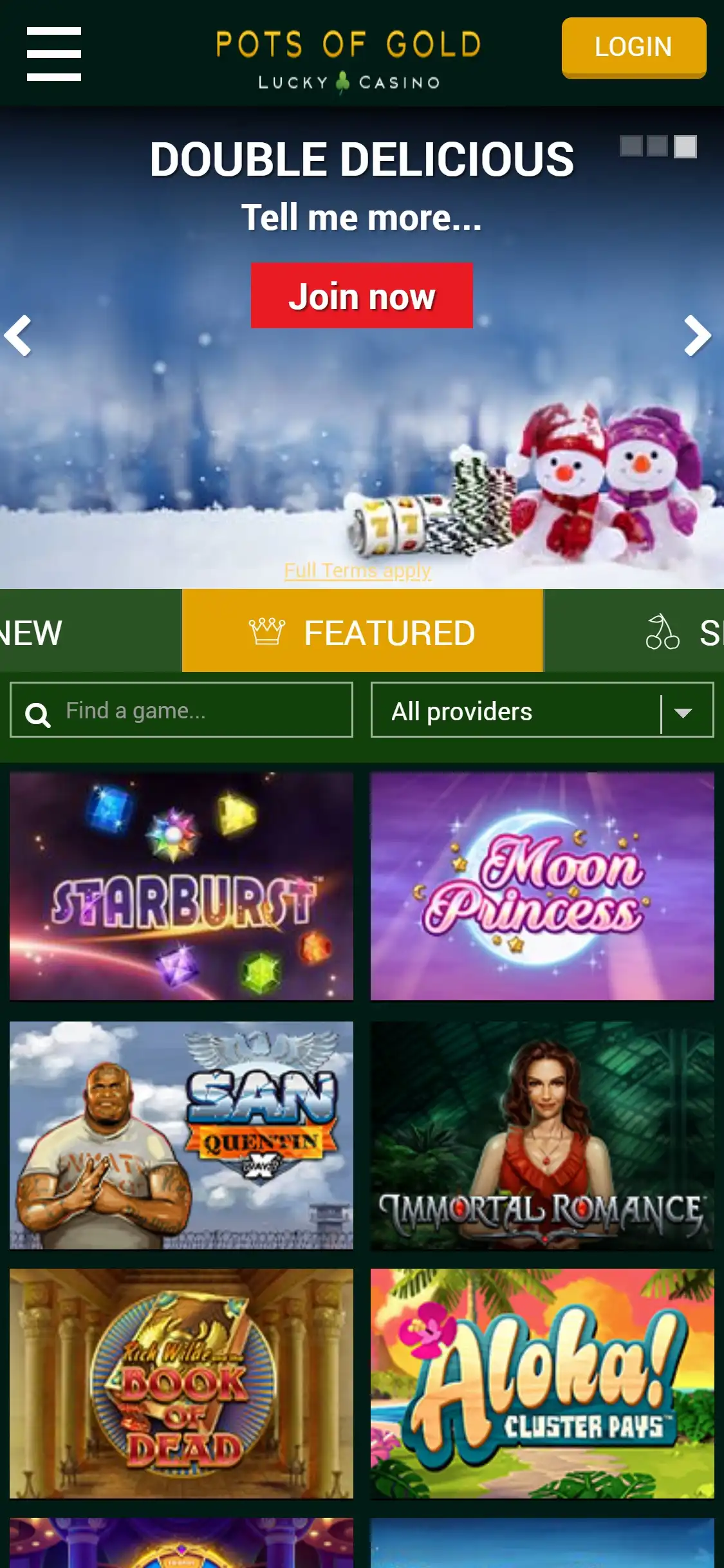 Pots Of Gold Casino Mobile Review