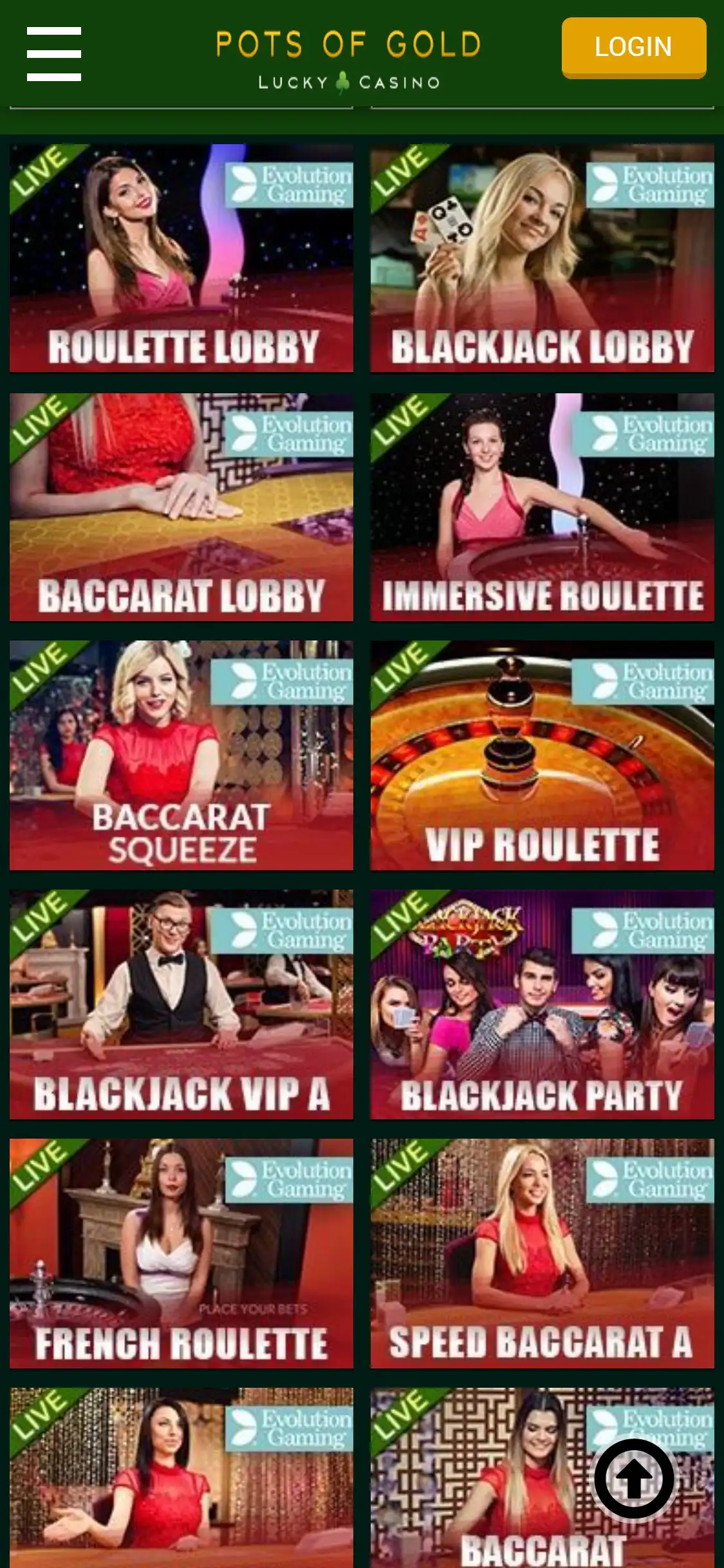 Pots Of Gold Casino Mobile Live Dealer Games Review
