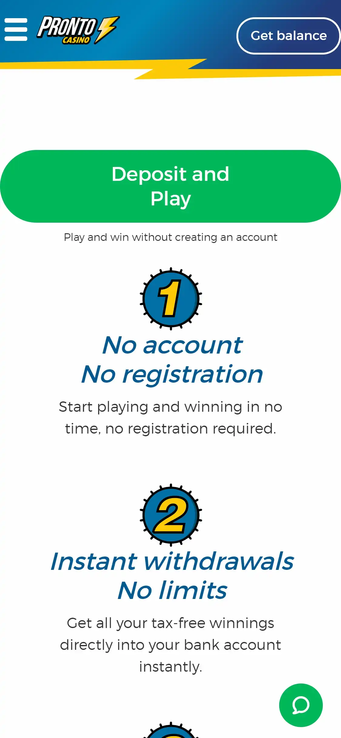 Pronto Casino Mobile Review