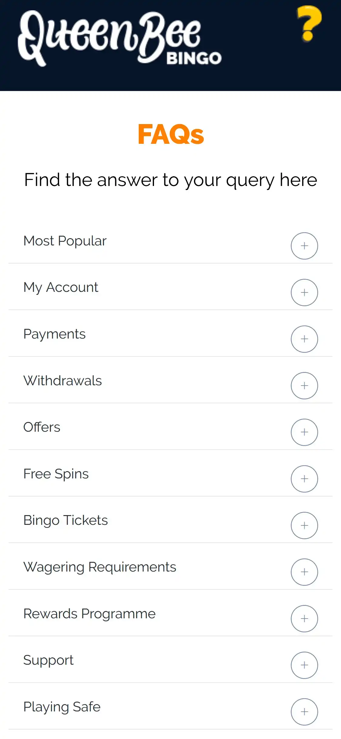 Queen Bee Bingo Casino Mobile Support Review