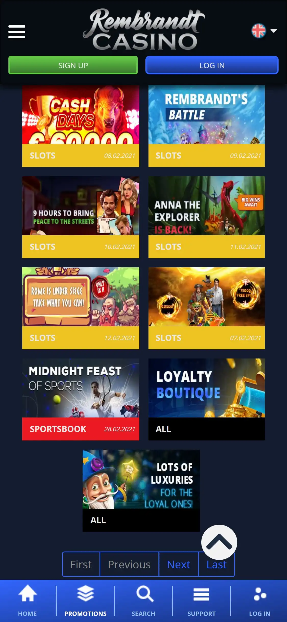 Rembrandt Casino Mobile No Deposit Bonus Review