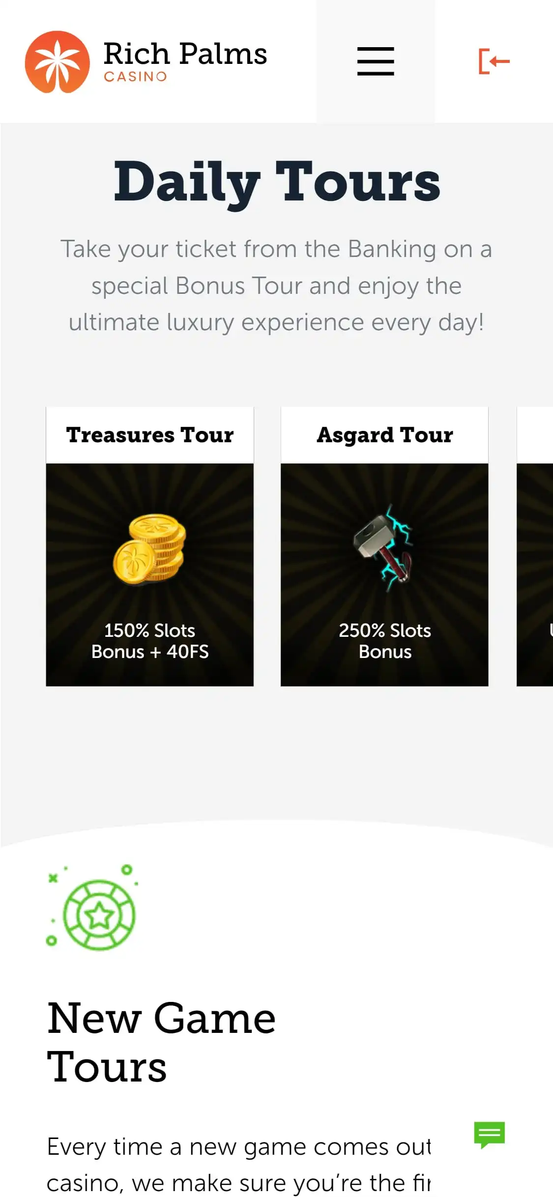 Rich Palms Mobile No Deposit Bonus Review