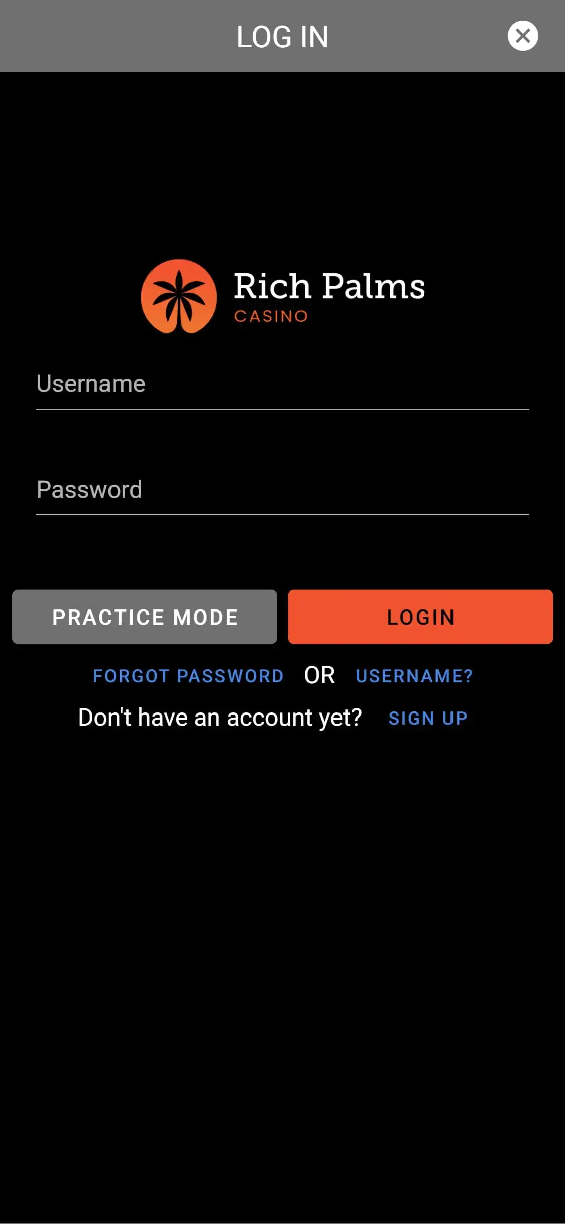 Rich Palms Mobile Login Review