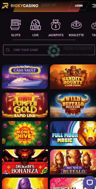 Ricky Casino Mobile Games Review