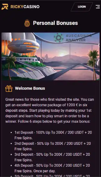Ricky Casino Mobile Games Review