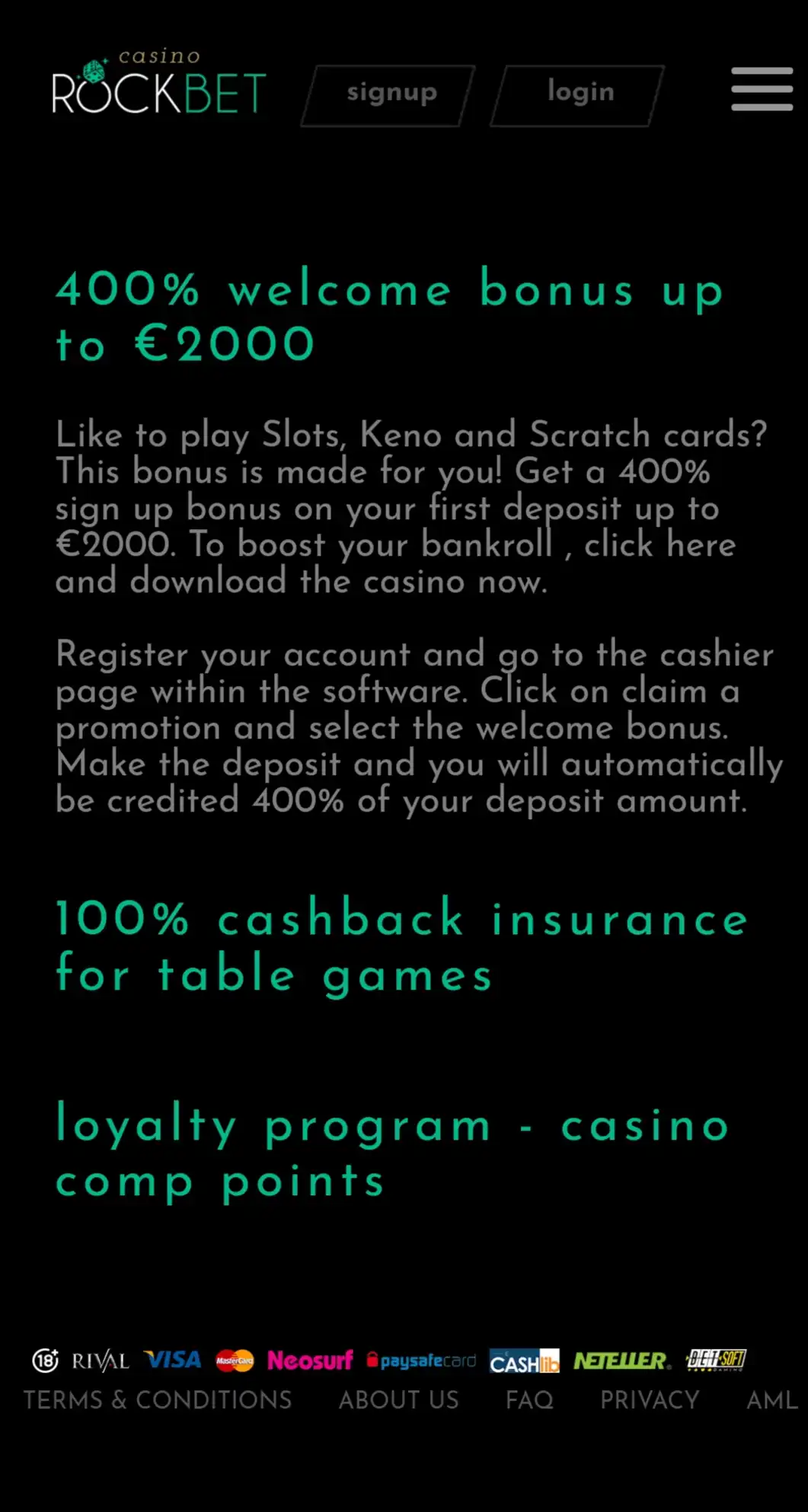Rockbet Casino Mobile No Deposit Bonus Review