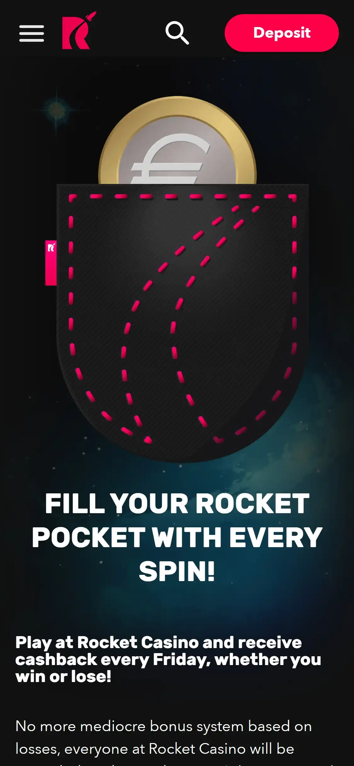 Rocket Casino Mobile No Deposit Bonus Review