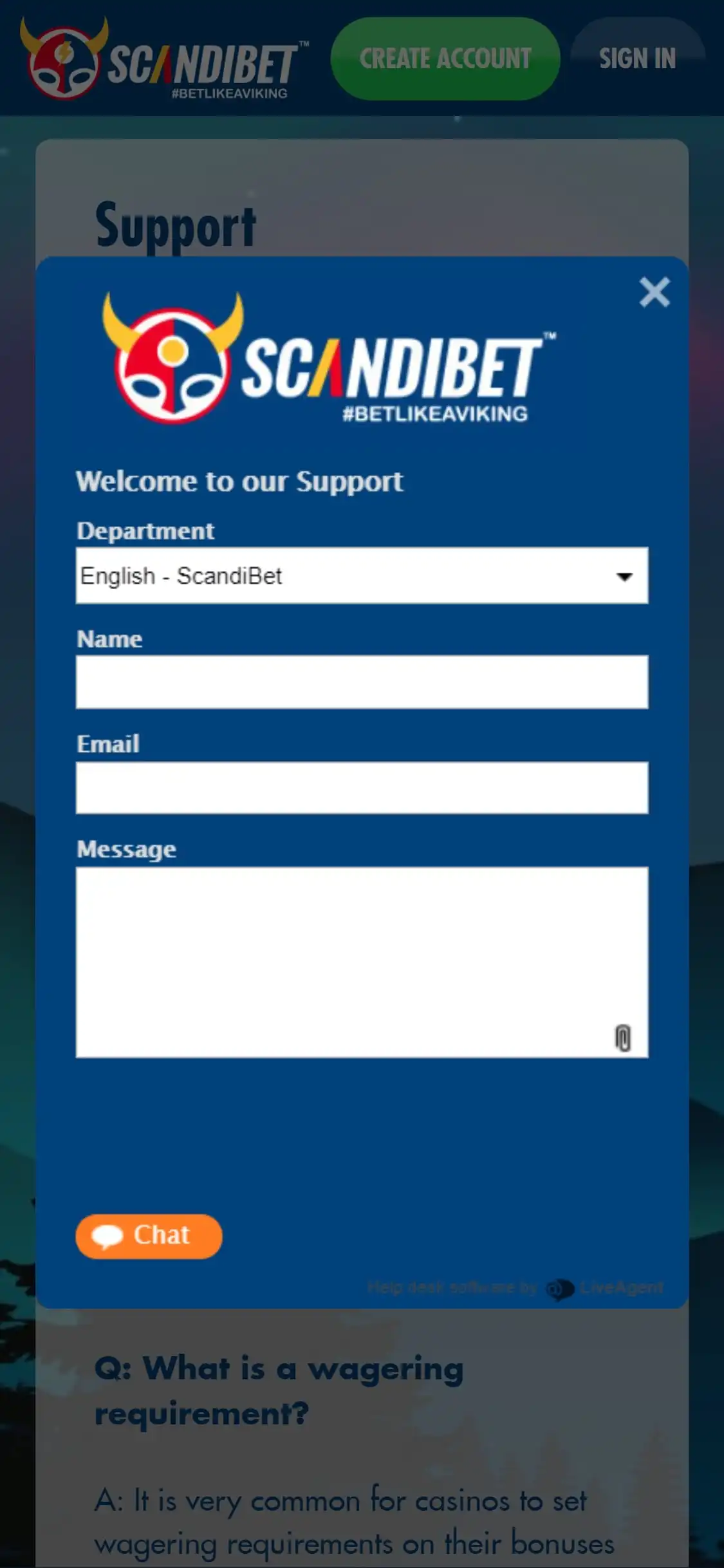 ScandiBet Casino Mobile Support Review