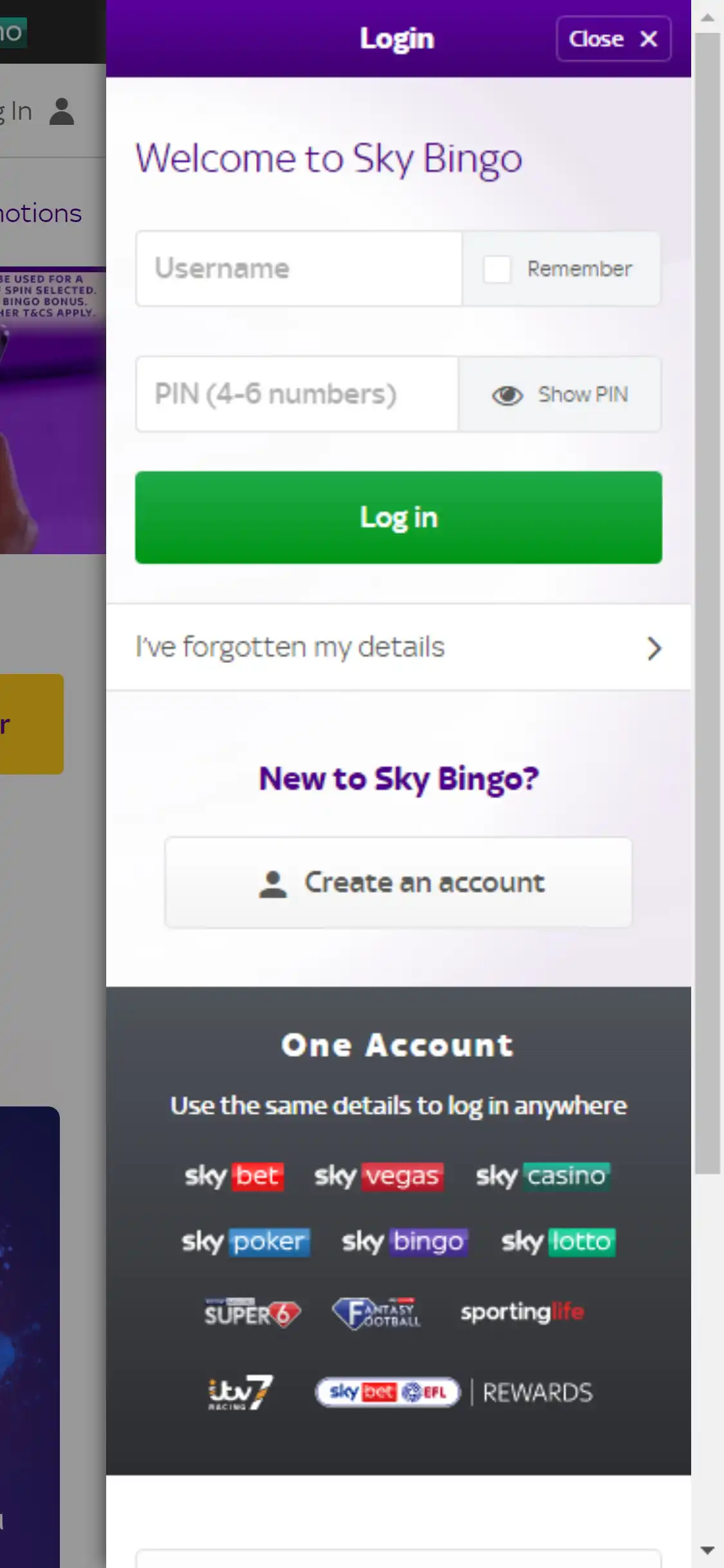 Sky Bingo Casino Mobile Login Review