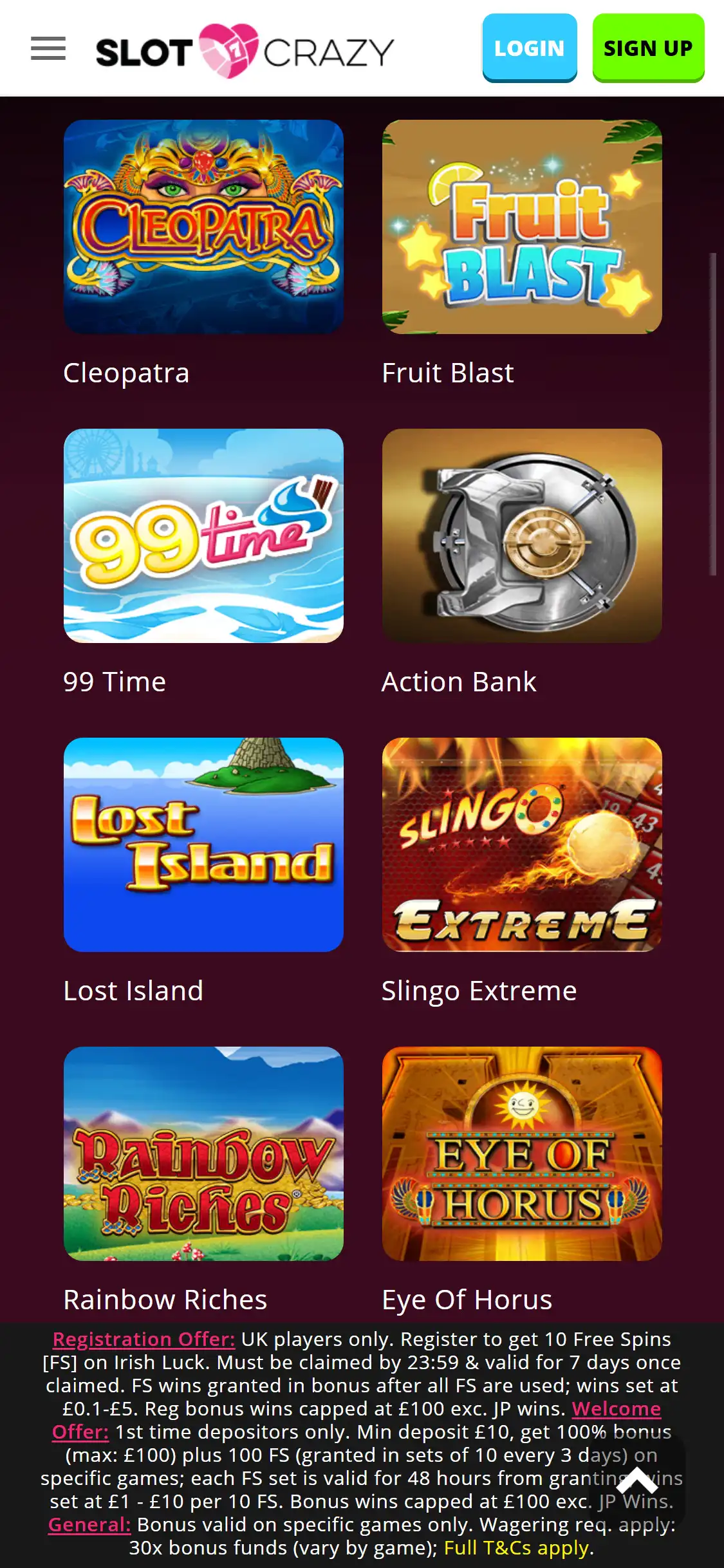 Slot Crazy Casino Mobile Games Review