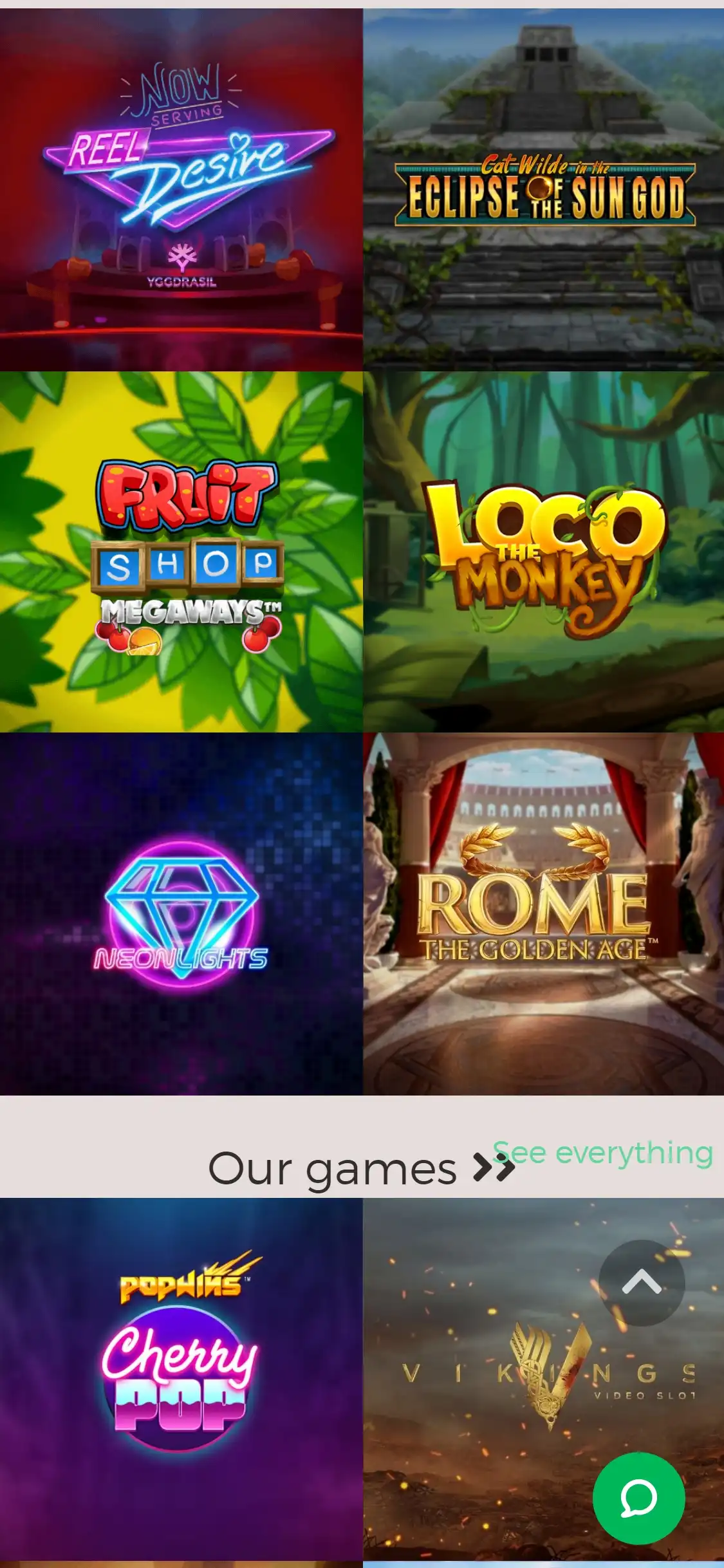 Slothino Casino Mobile Games Review