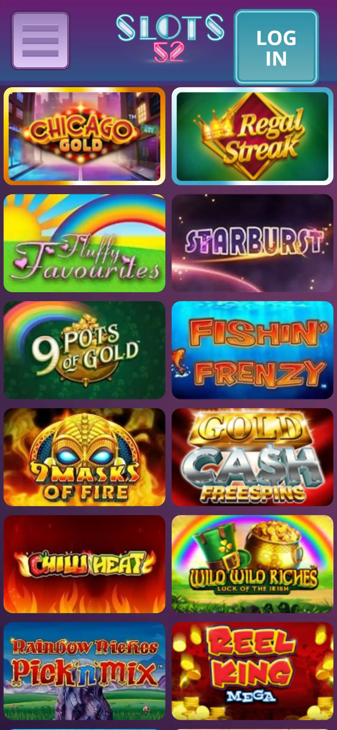 Slots52 Casino Mobile Games Review
