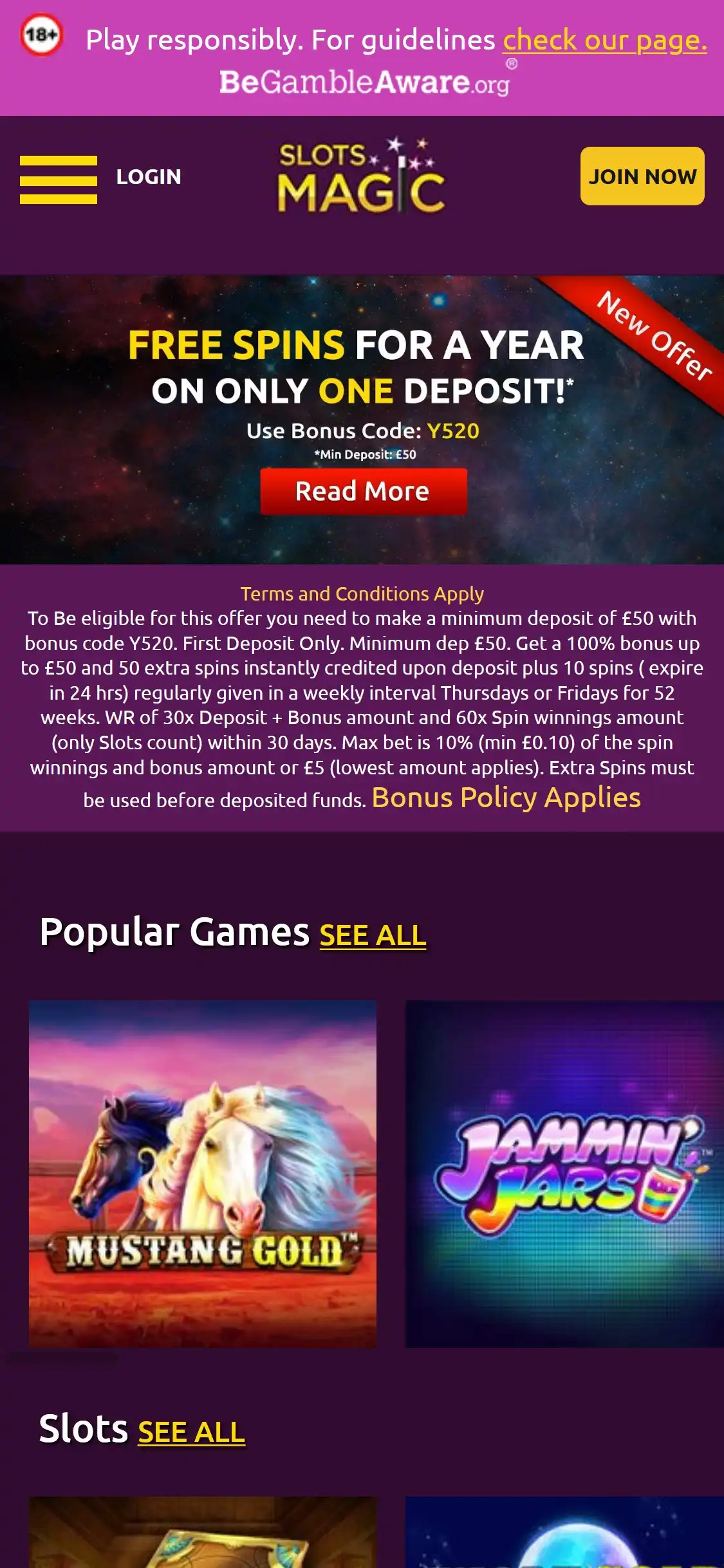 Slots Magic Casino Mobile Review