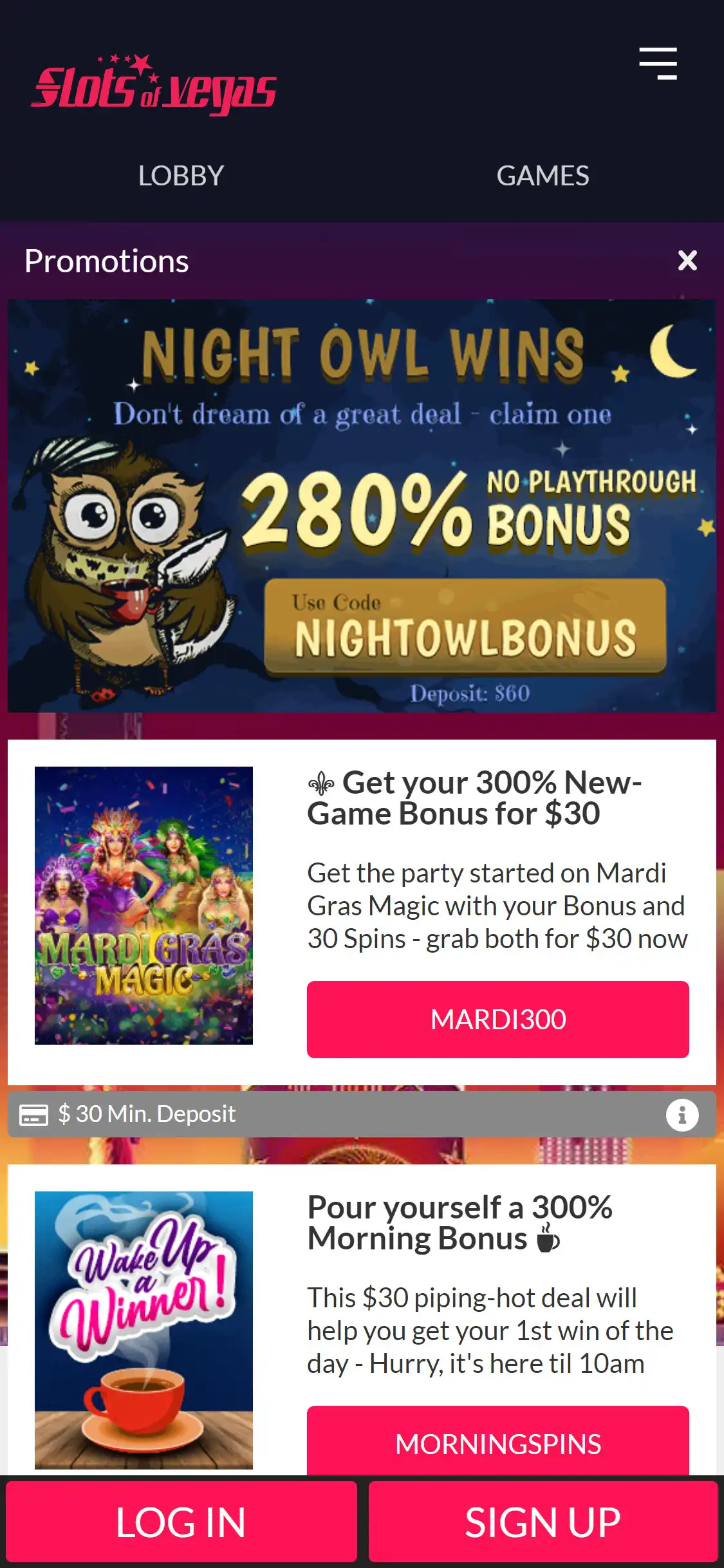 Slots of Vegas Casino Mobile No Deposit Bonus Review