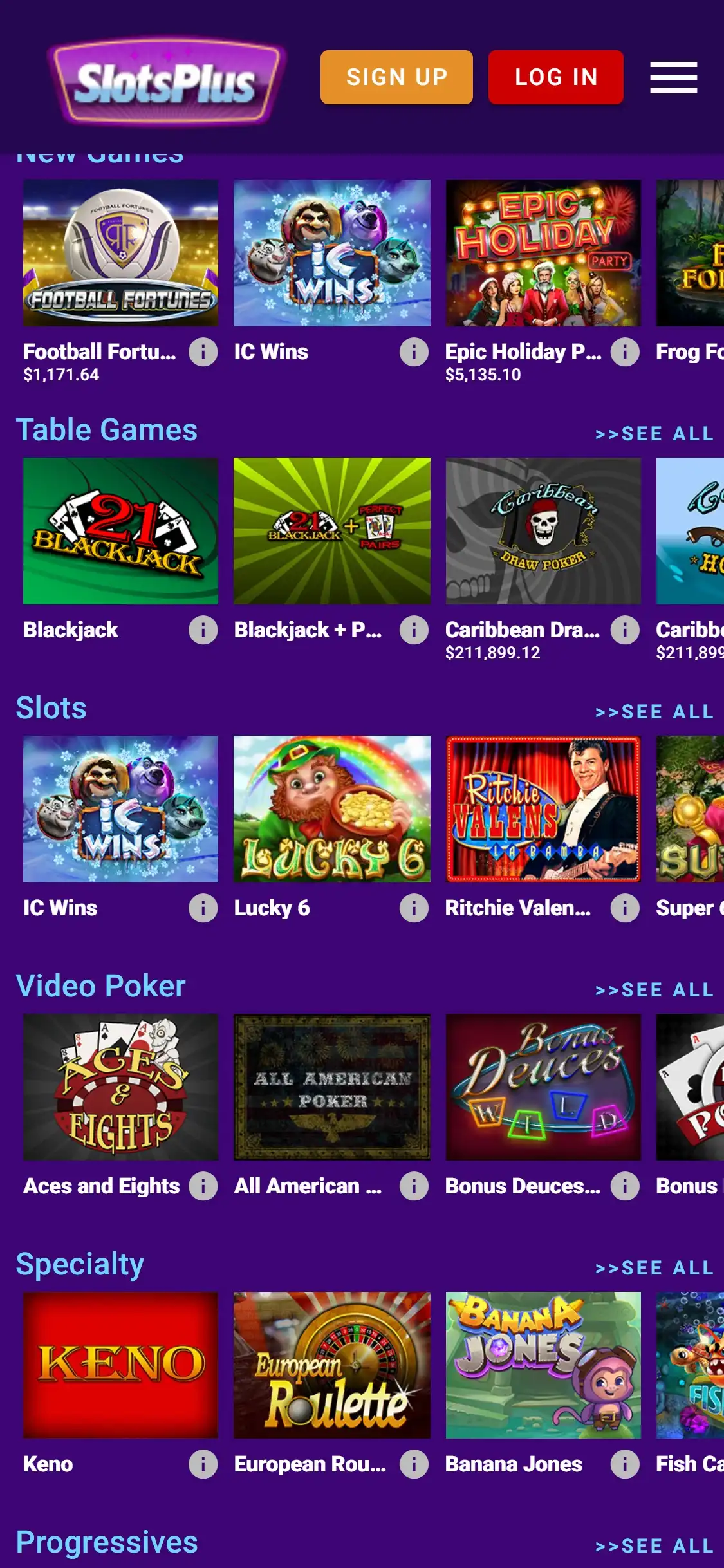 Slots Plus Casino Mobile Games Review