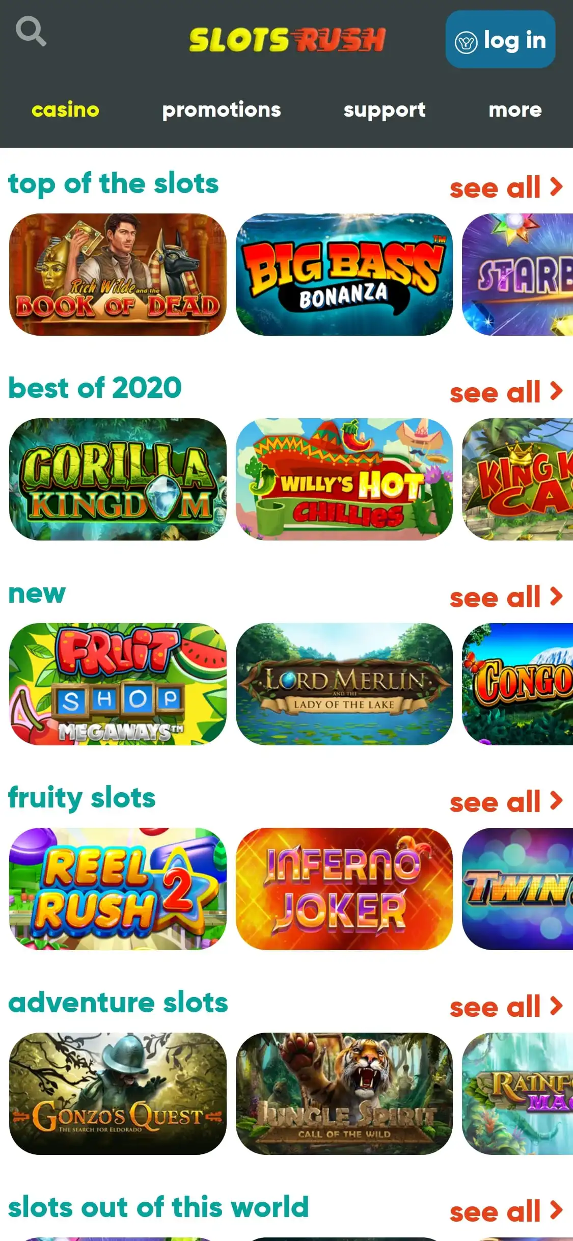 Slots Rush Casino Mobile Games Review