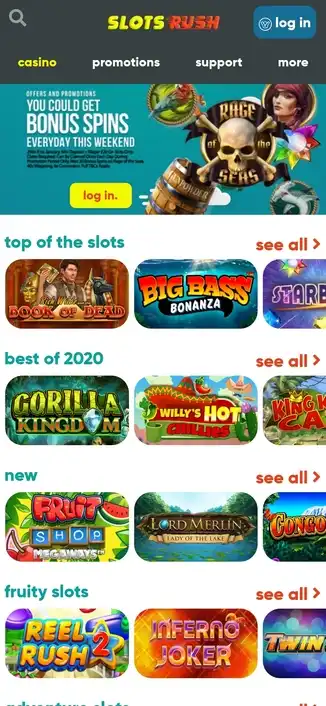 Slots Rush Casino Mobile Review