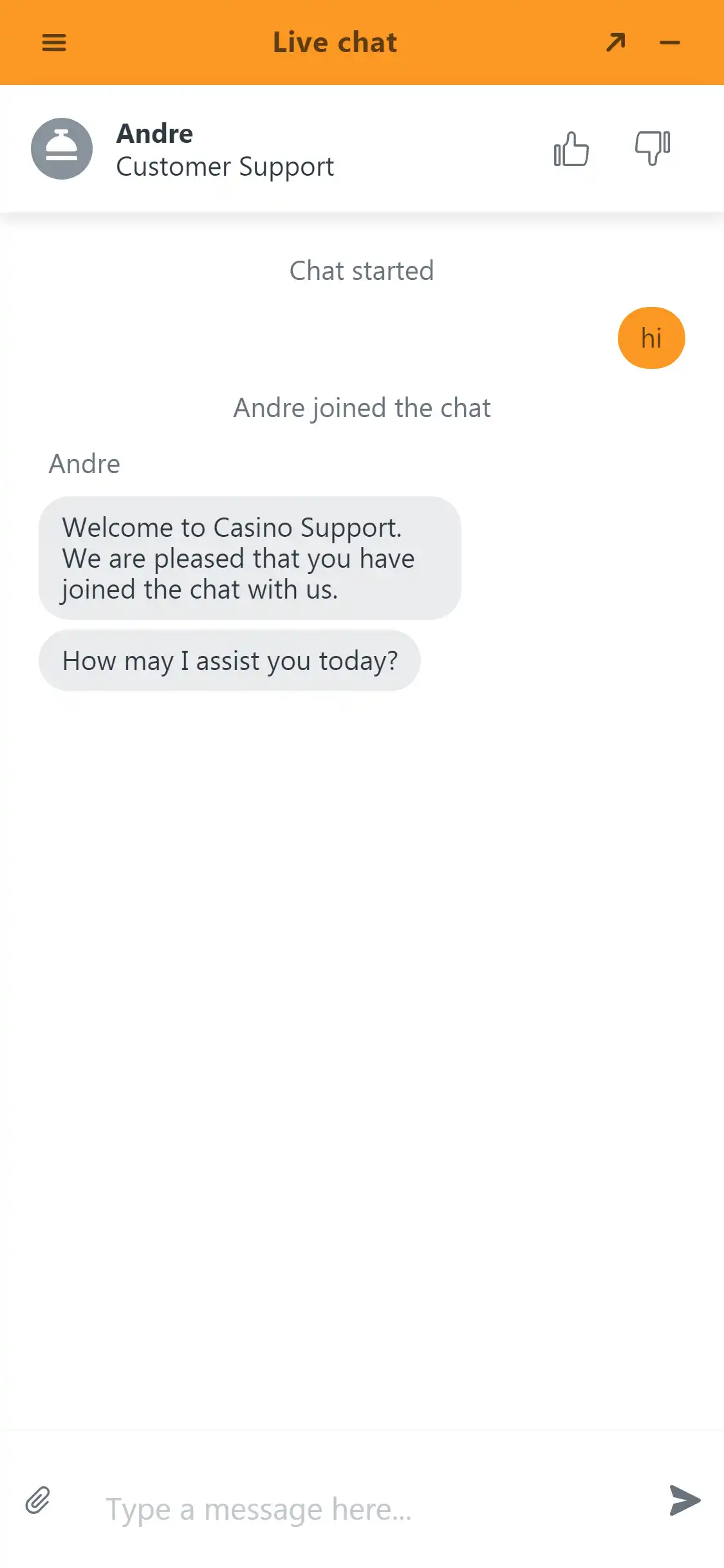Spinland Casino Mobile Support Review