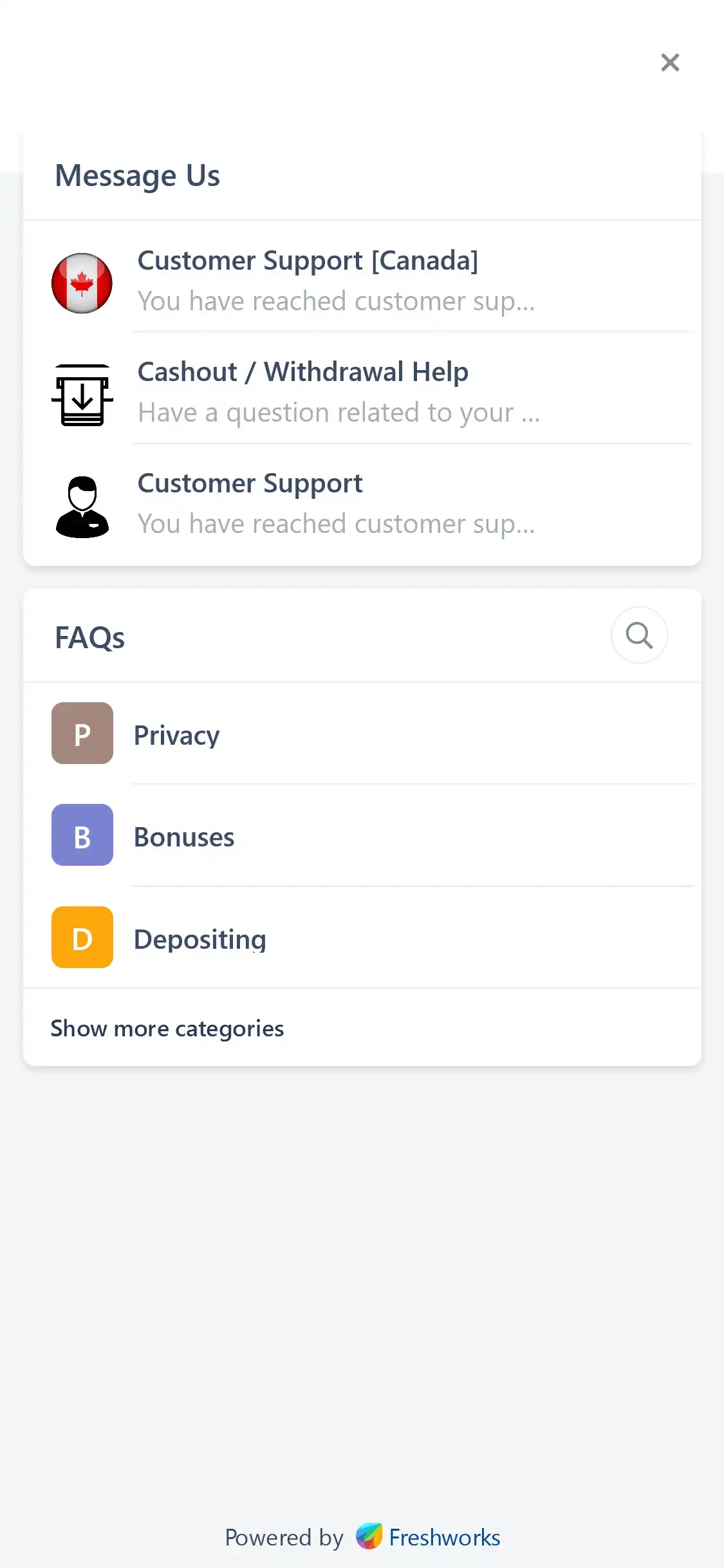 Spinson Casino Mobile Support Review