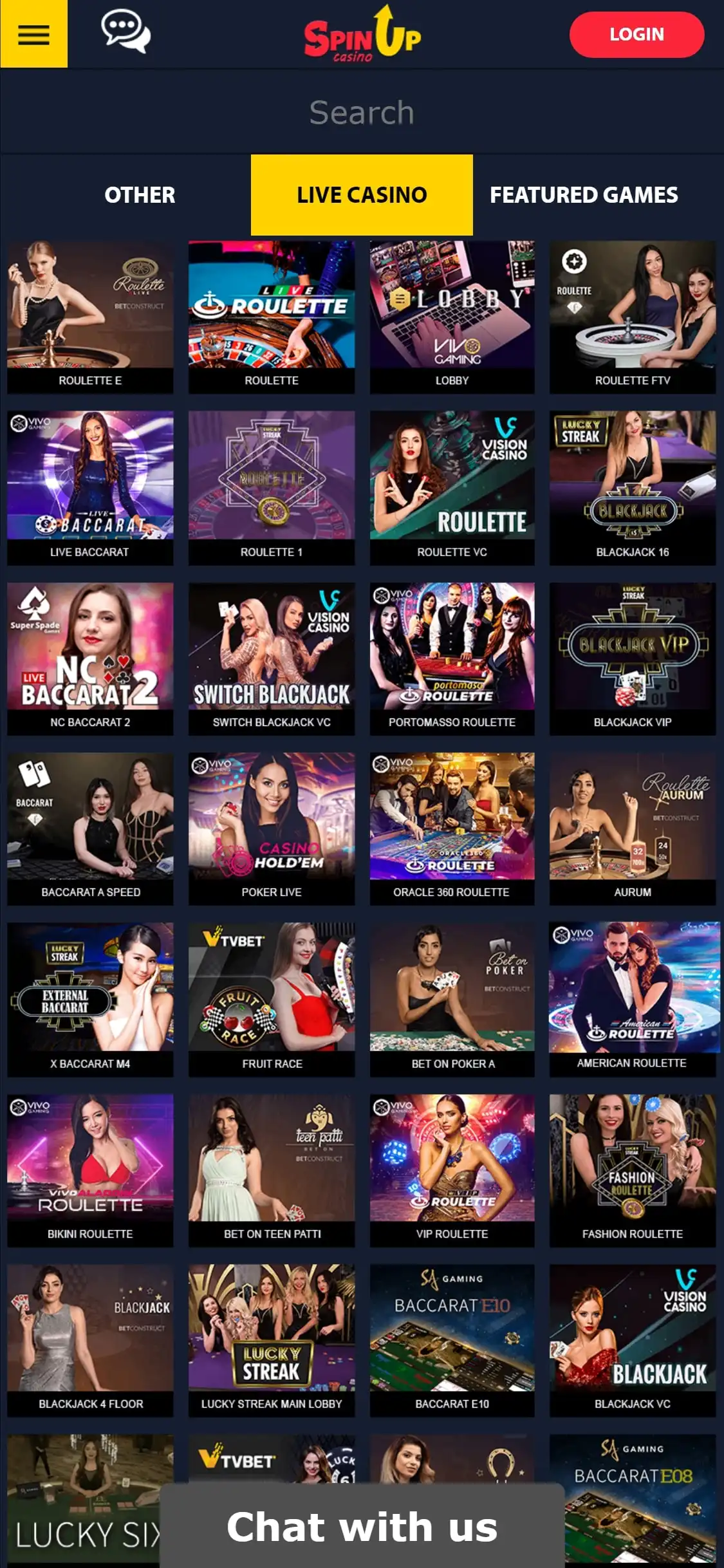 Spin-up Casino Mobile Review