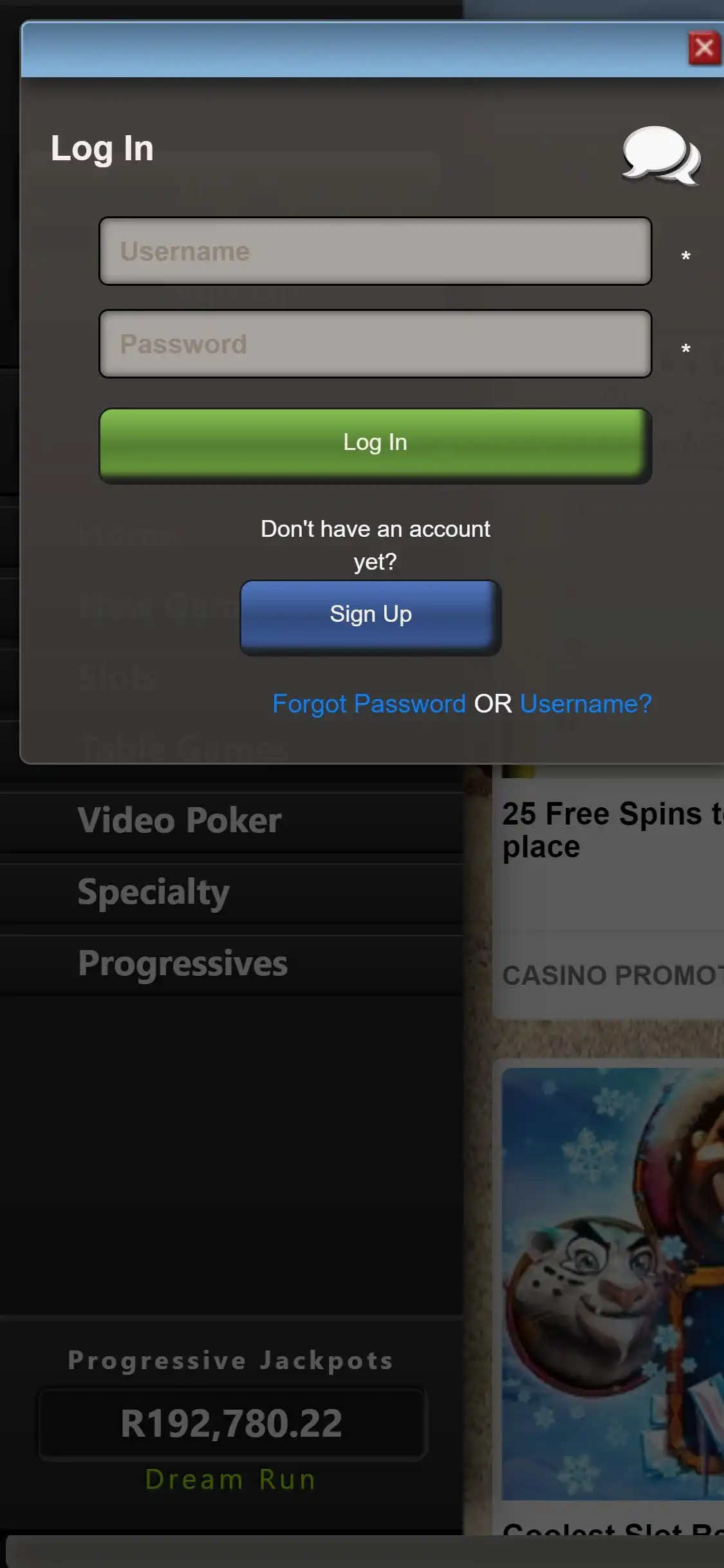Springbok Casino Mobile Login Review