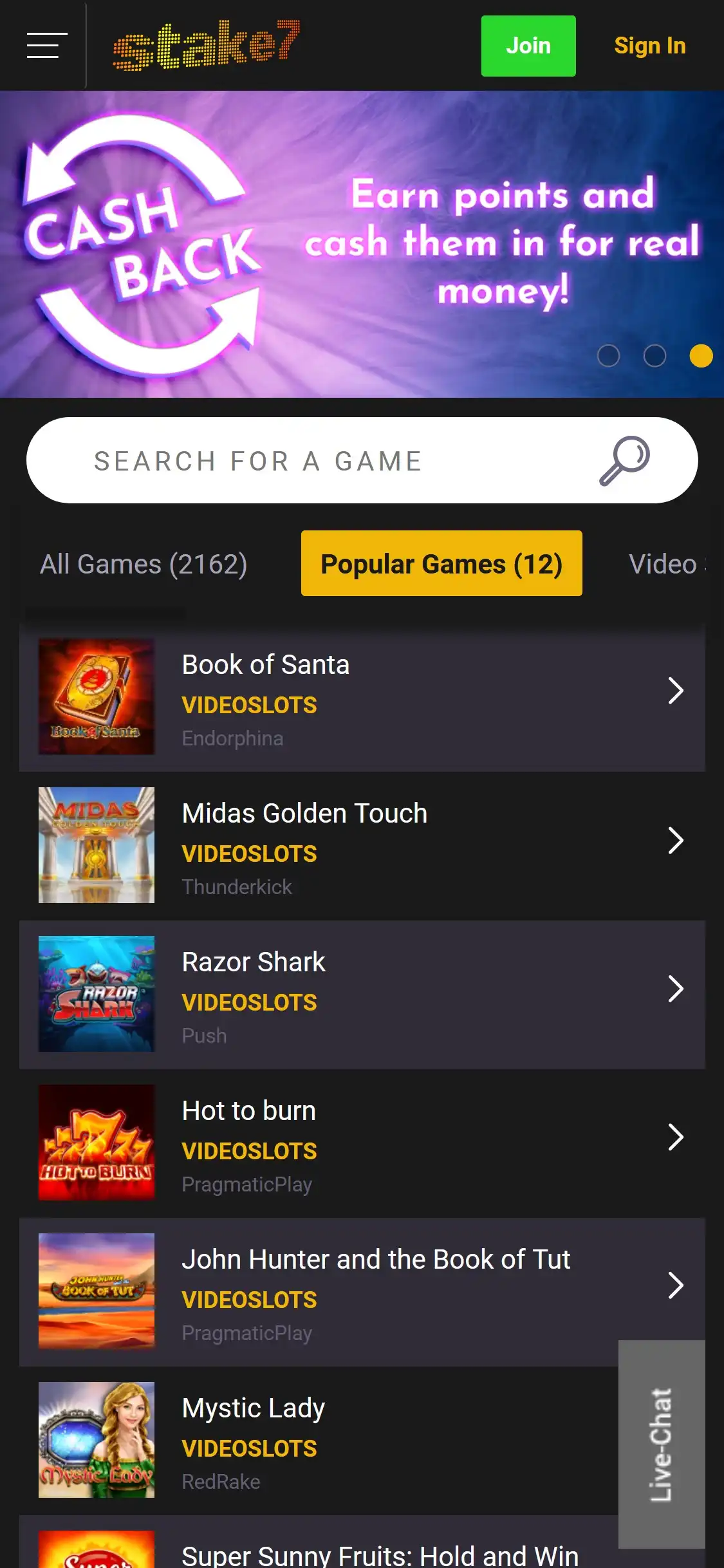 Stake 7 Casino Mobile Review
