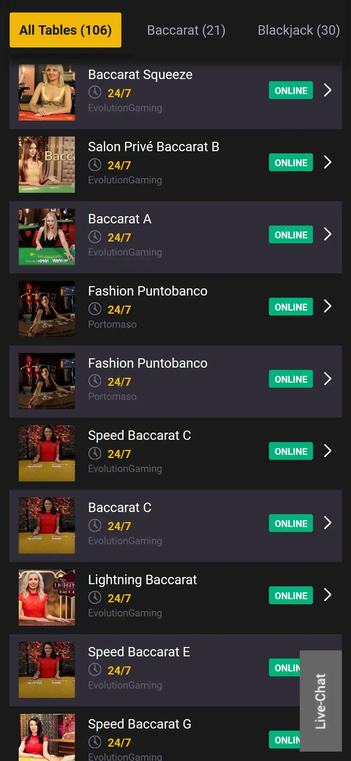 Stake 7 Casino Mobile Live Dealer Games Review