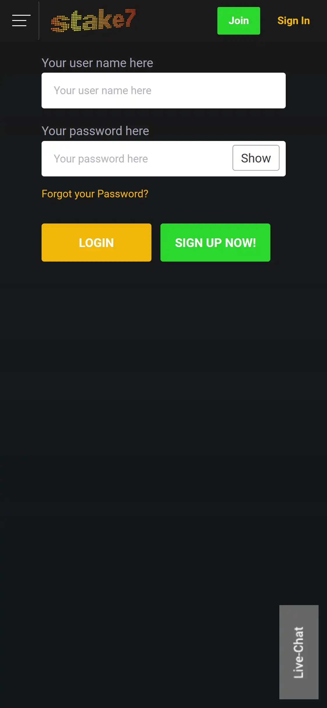 Stake 7 Casino Mobile Login Review