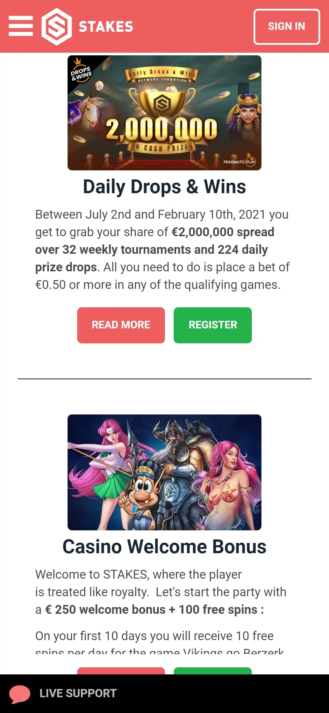 Stakes Casino Mobile No Deposit Bonus Review