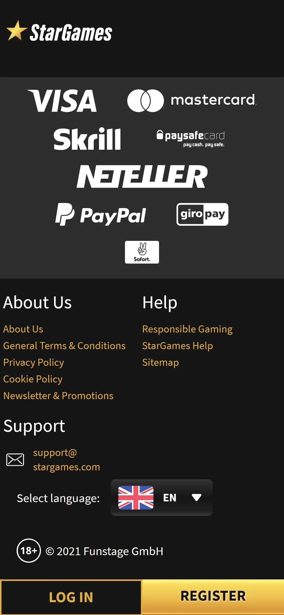 Star Games Casino Mobile Payment Methods Review