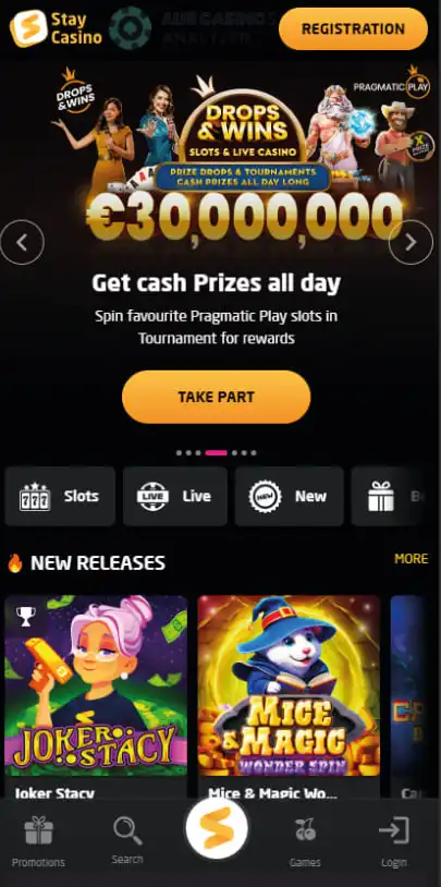 StayCasino Mobile Games Review