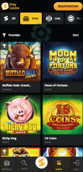 StayCasino Mobile Games Review