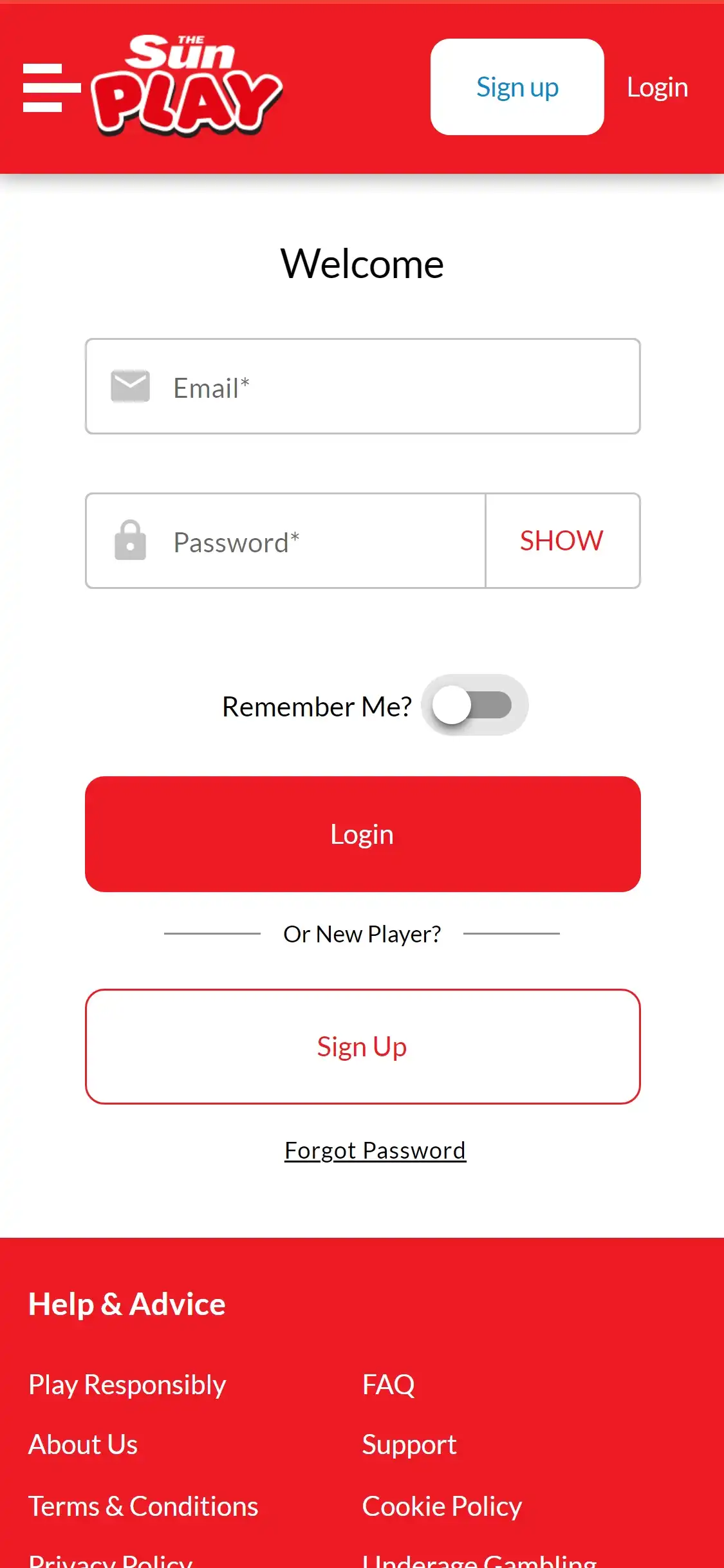 Sun Bets Casino Mobile Login Review