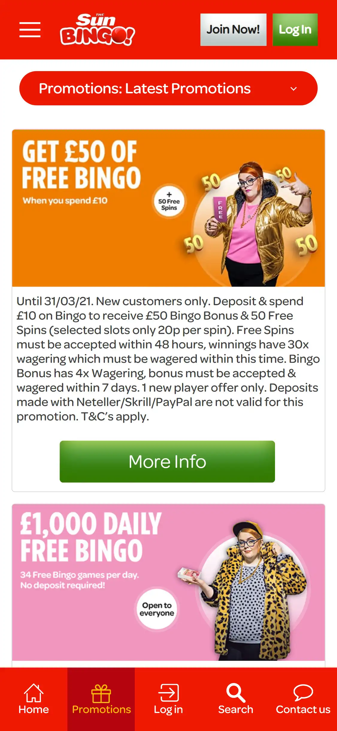 Sunbingo Casino Mobile No Deposit Bonus Review