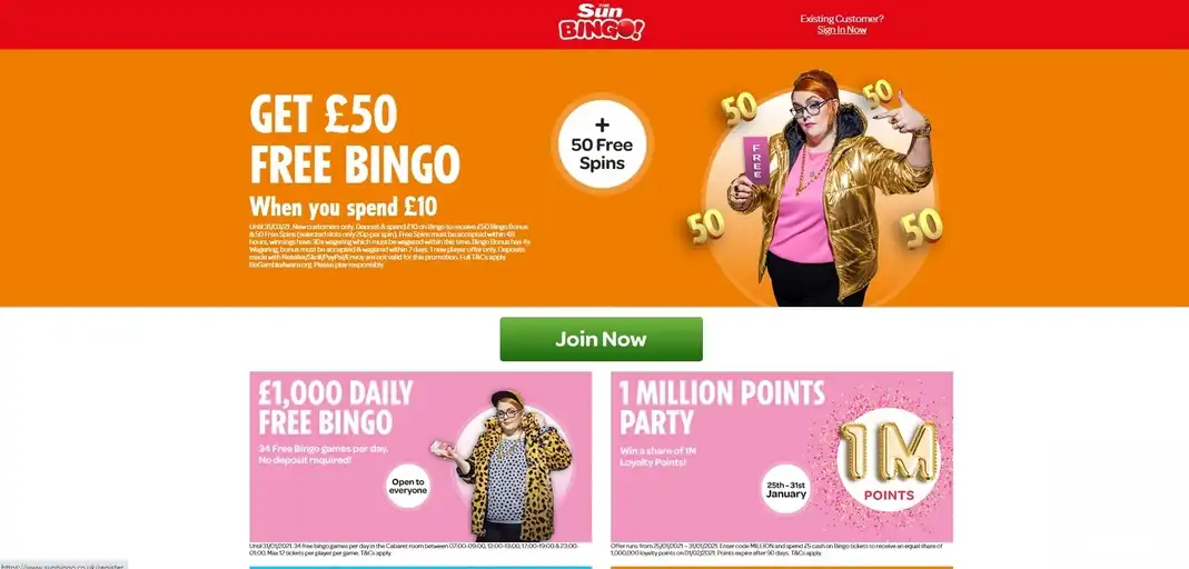 Sunbingo Casino Mobile Review