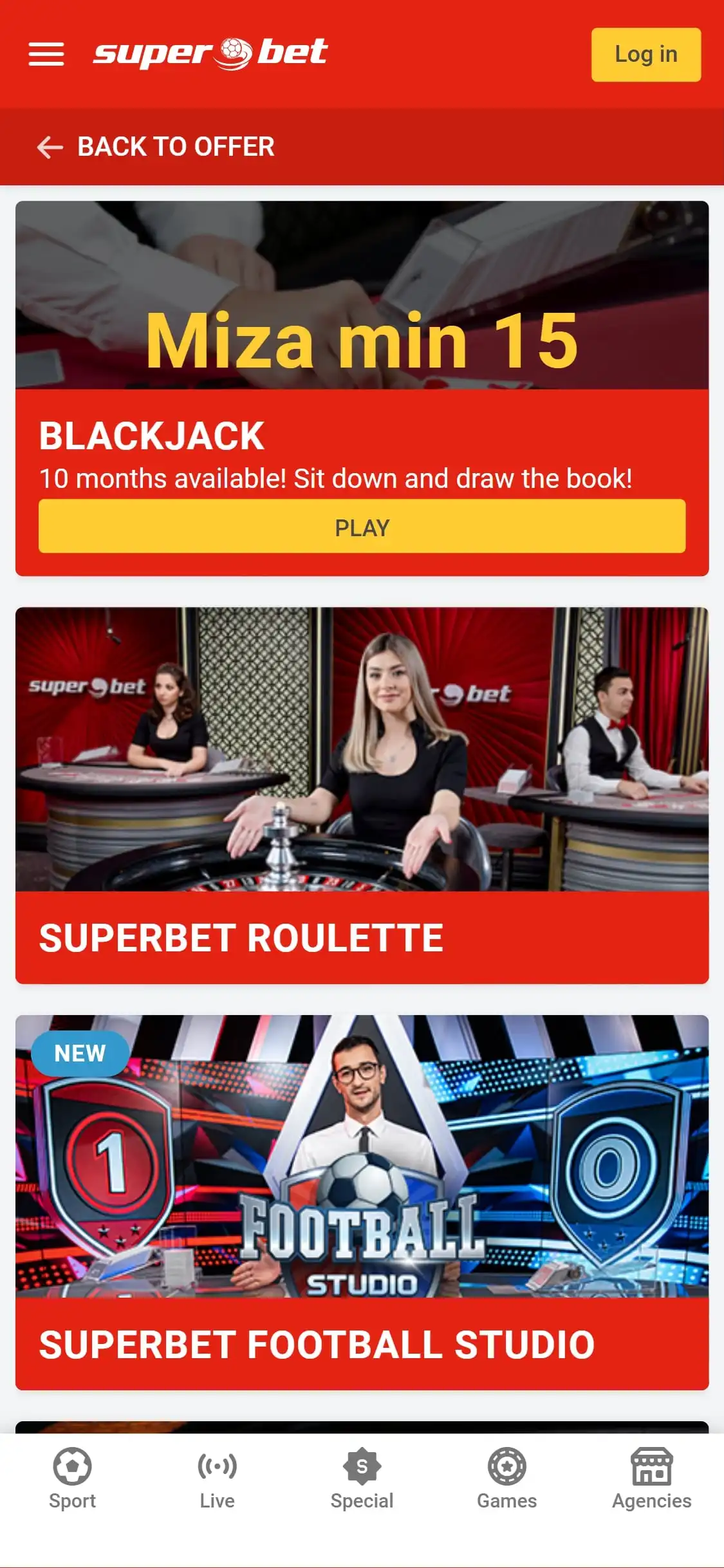 Super Bet Mobile Live Dealer Games Review