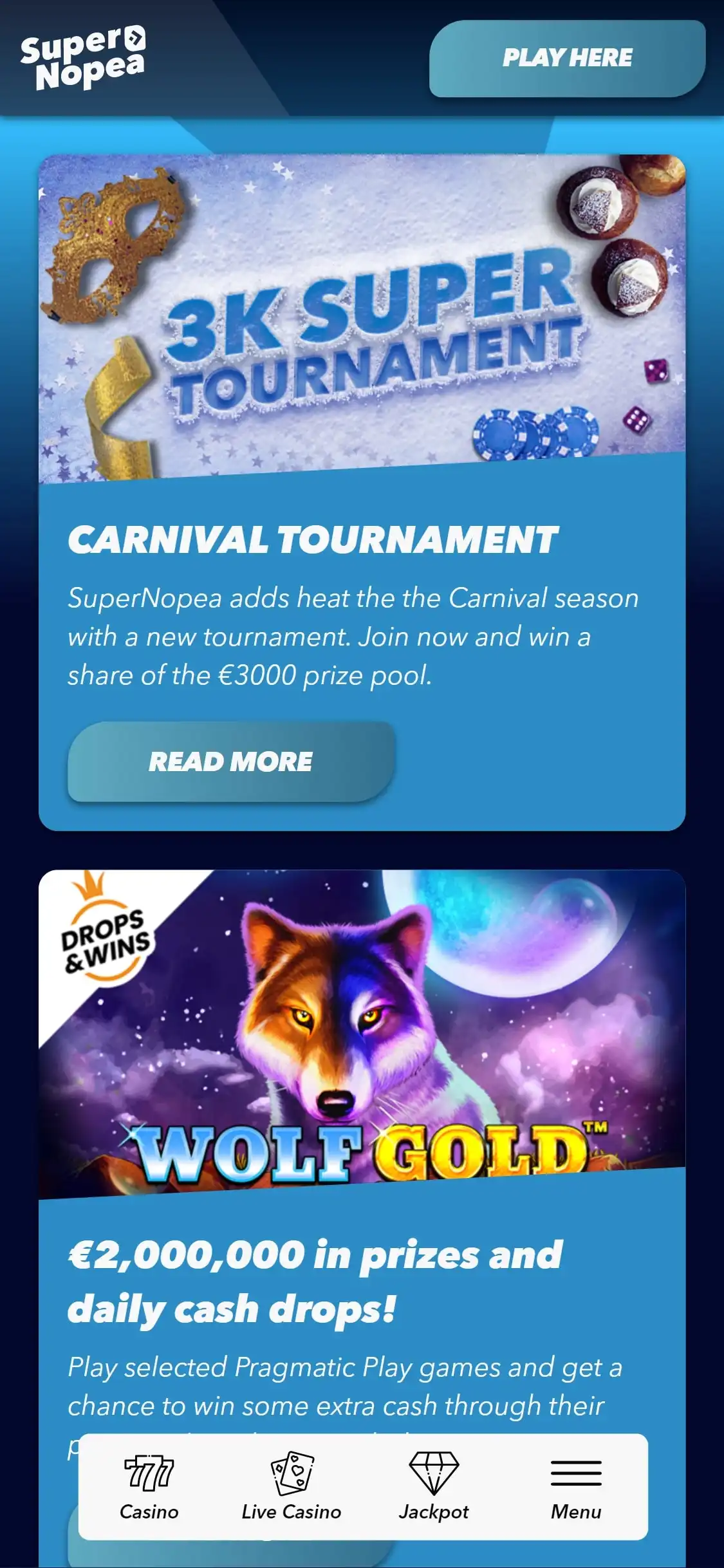 SuperNopea Casino Mobile No Deposit Bonus Review