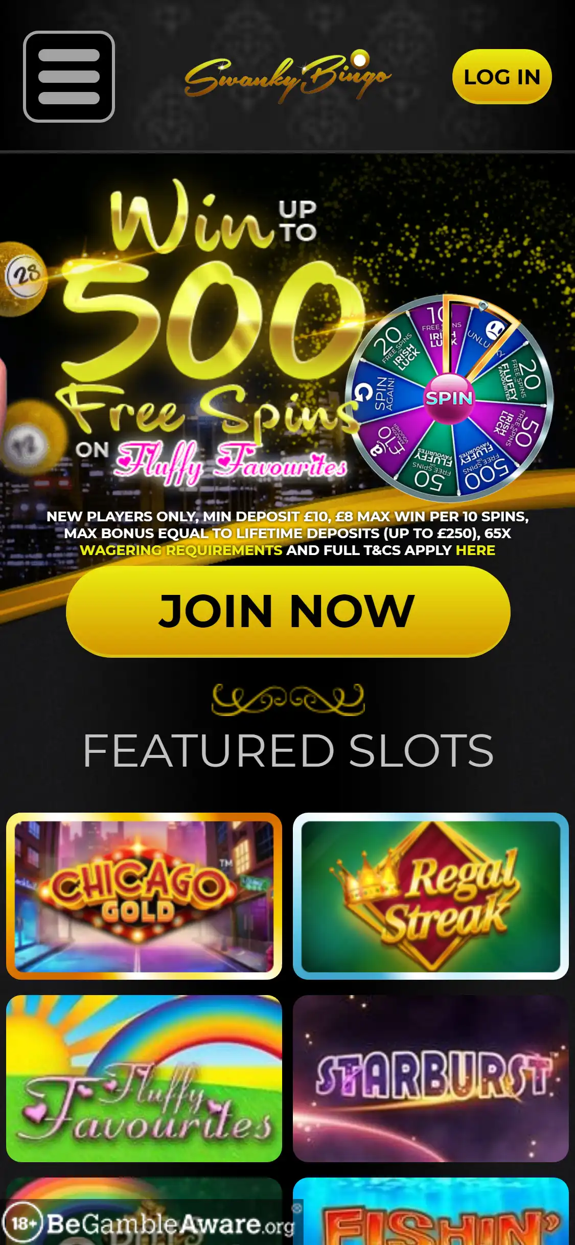 Swanky Bingo Casino Mobile Review