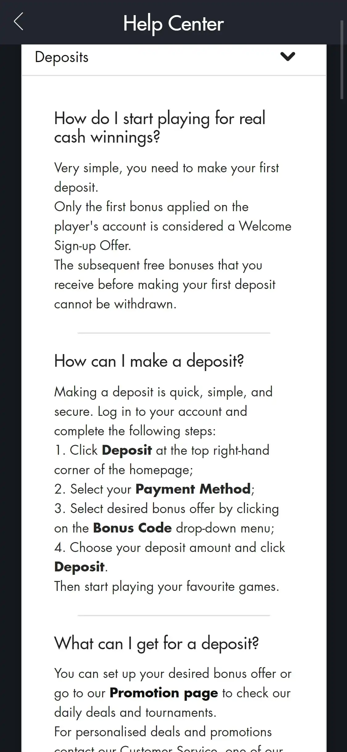 Tangiers Casino Mobile Payment Methods Review