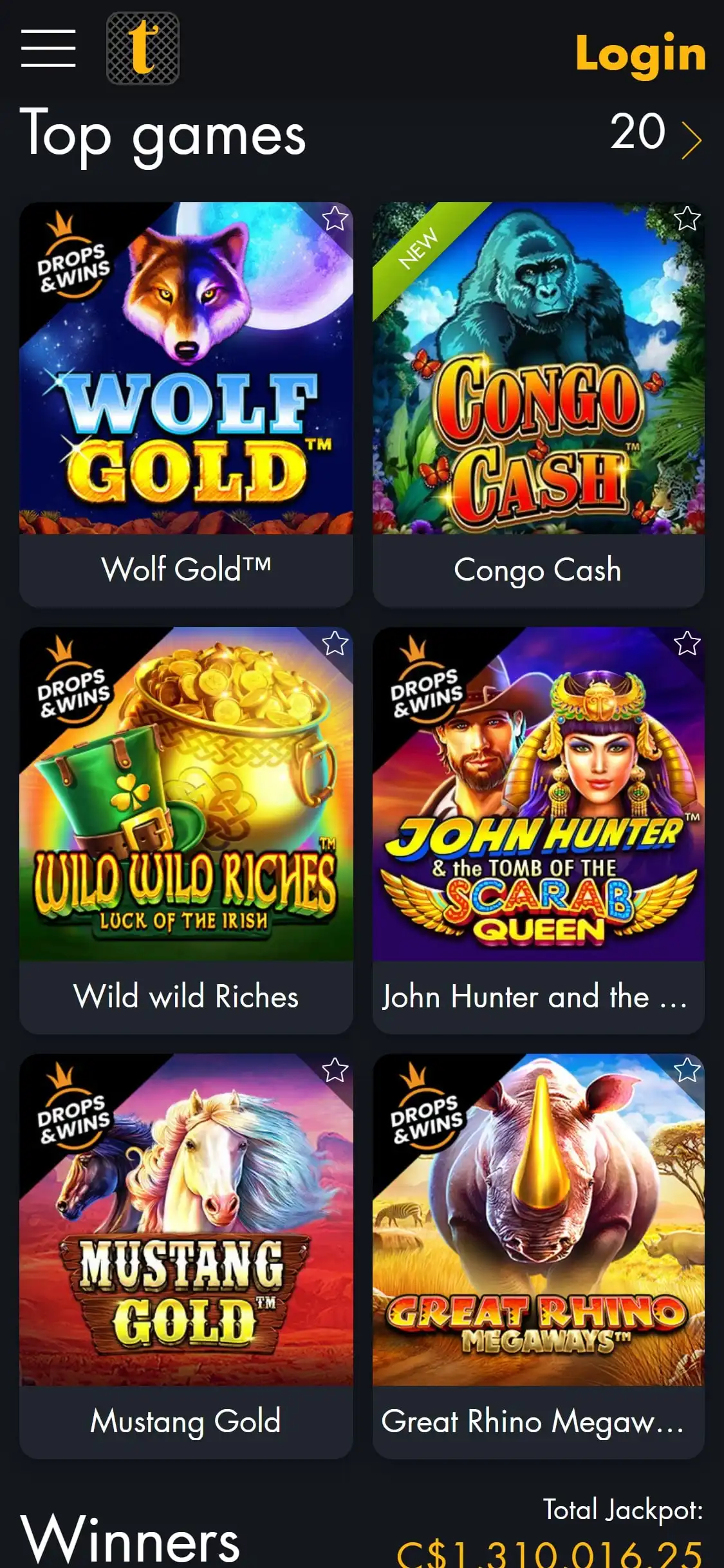 Tangiers Casino Mobile Games Review