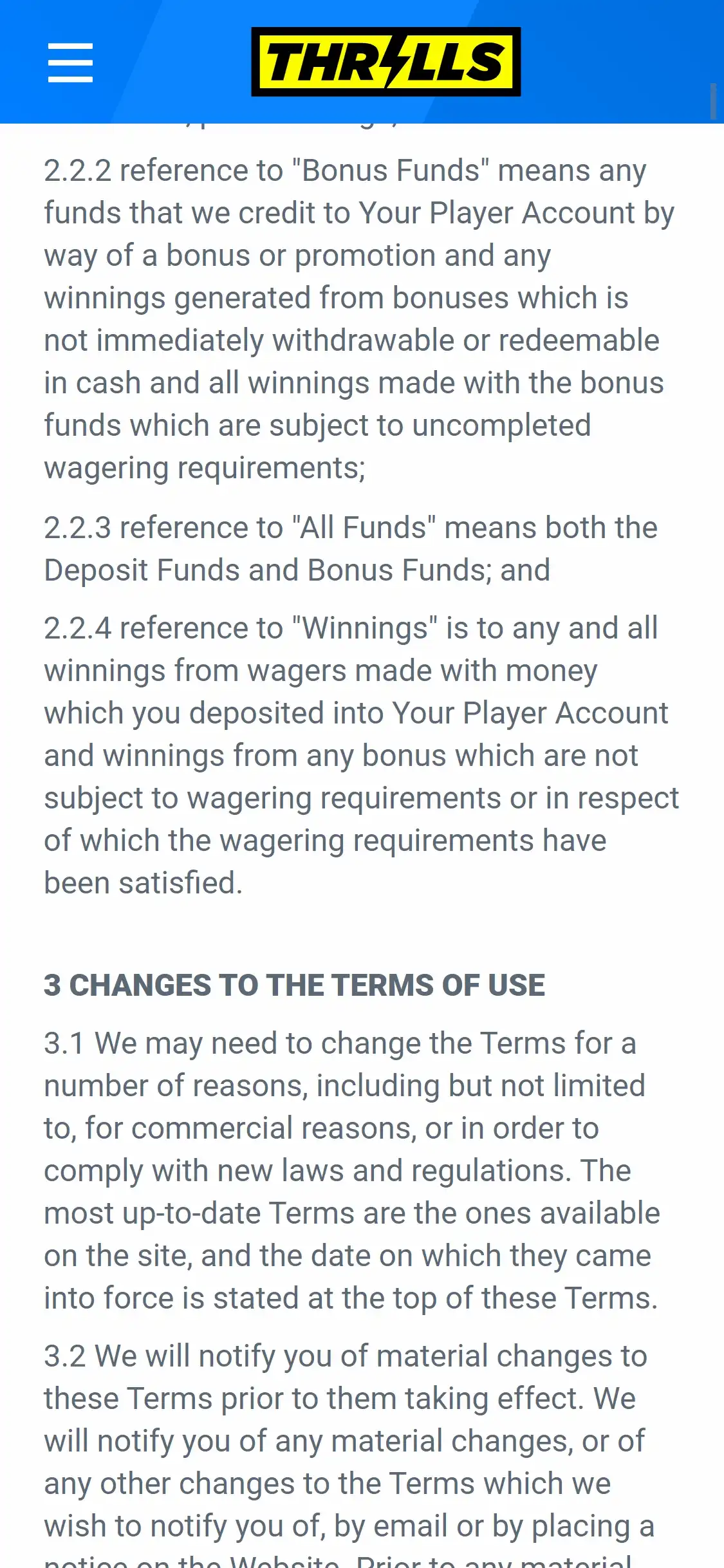 Thrills Casino Mobile No Deposit Bonus Review